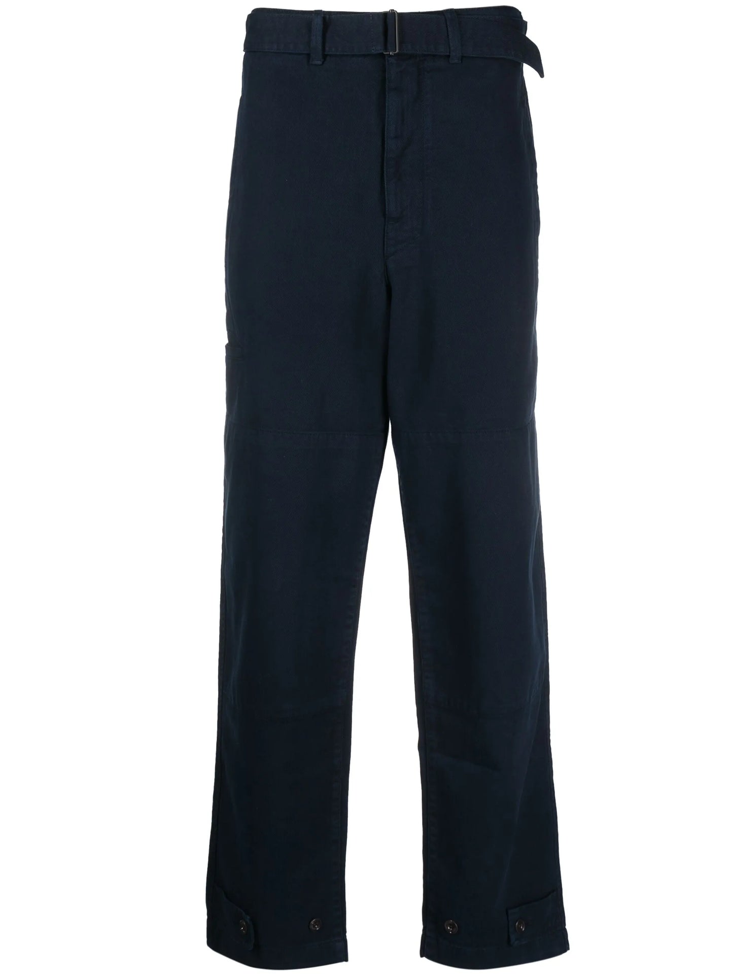 belted straight-leg jeans