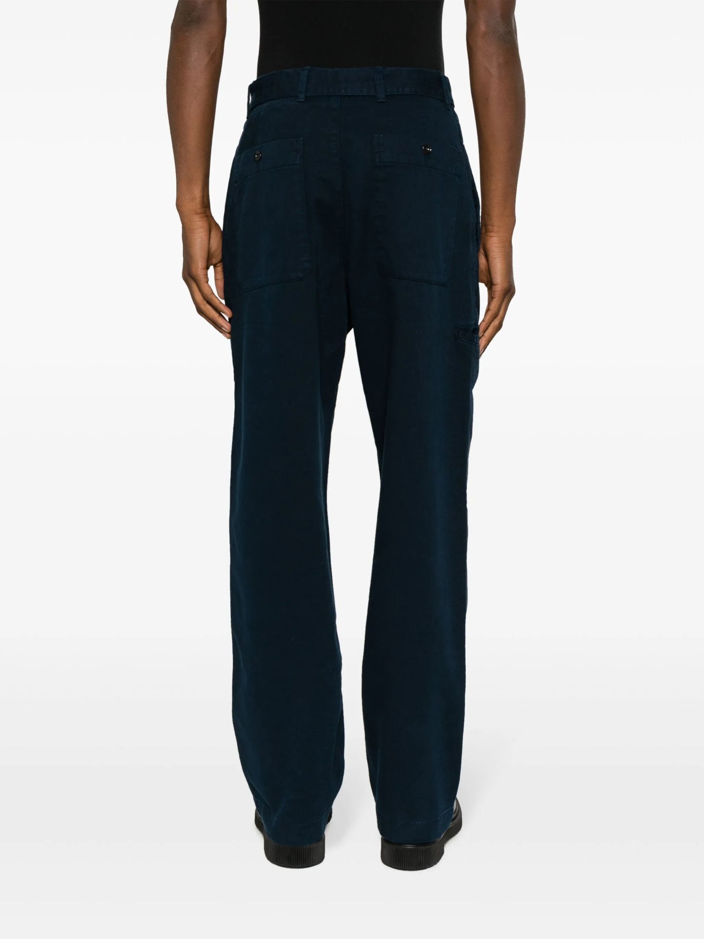 belted straight-leg jeans