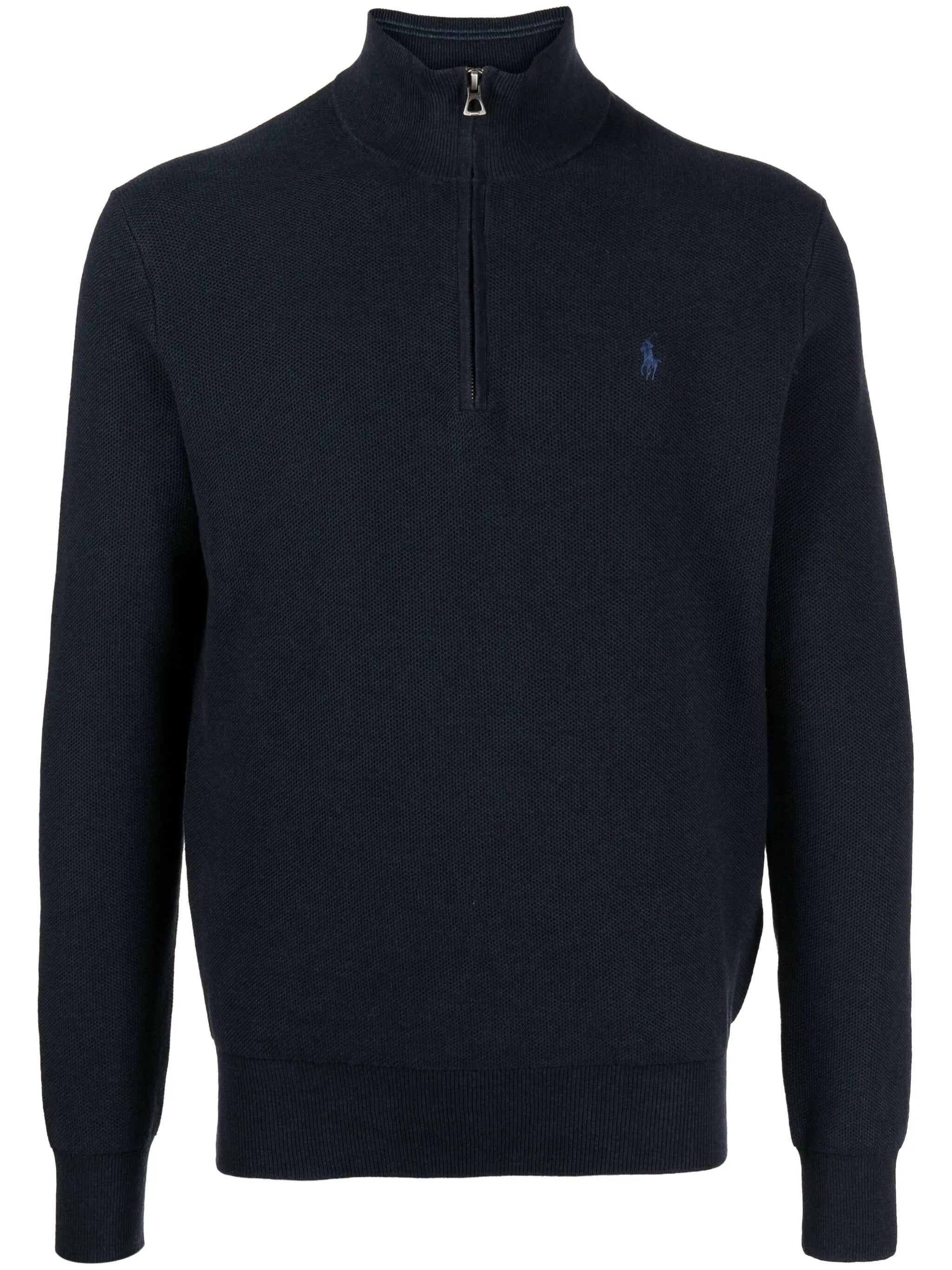 logo-embroidered sweatshirt