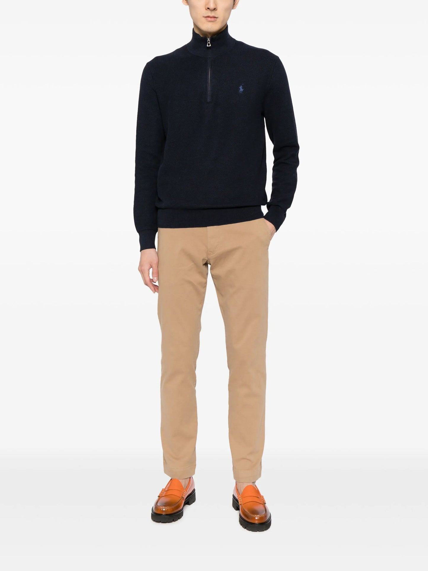logo-embroidered sweatshirt