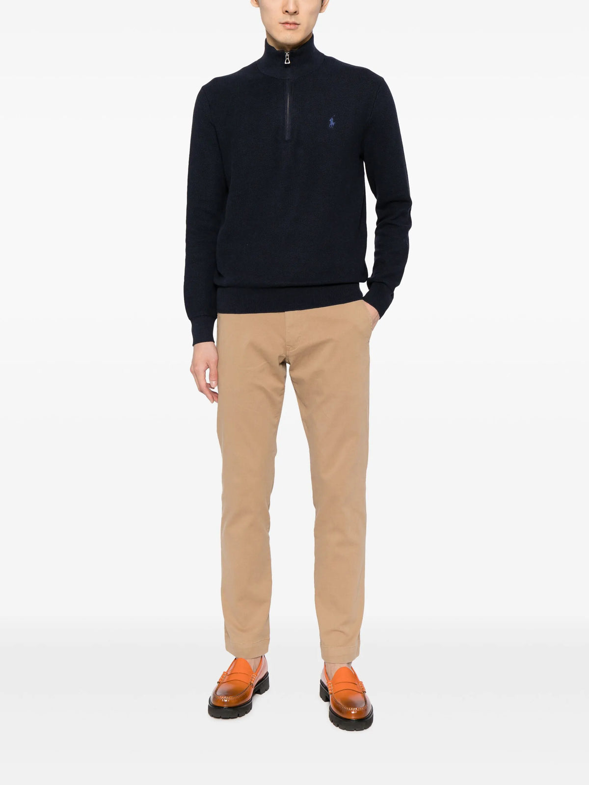 logo-embroidered sweatshirt