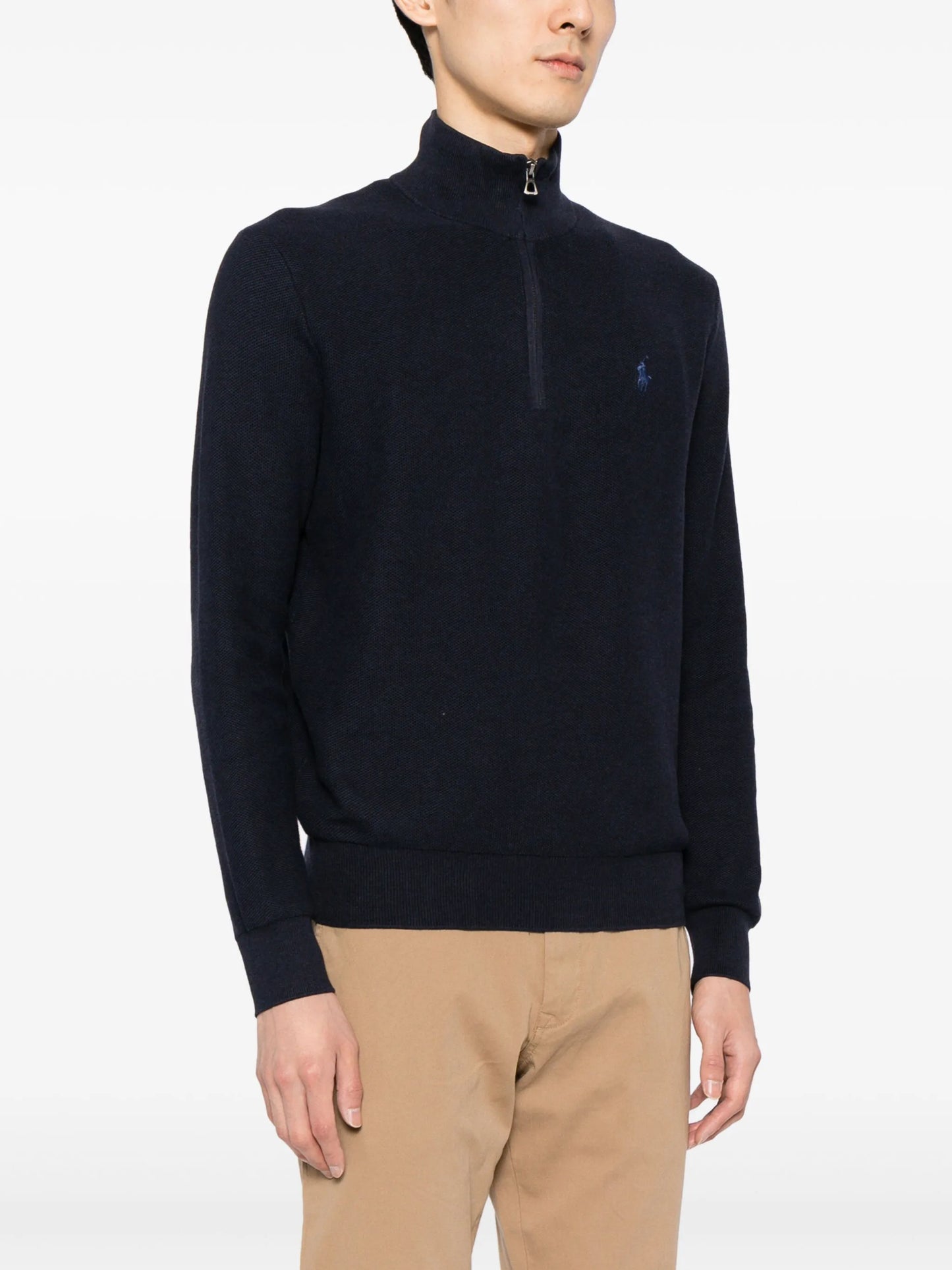 logo-embroidered sweatshirt