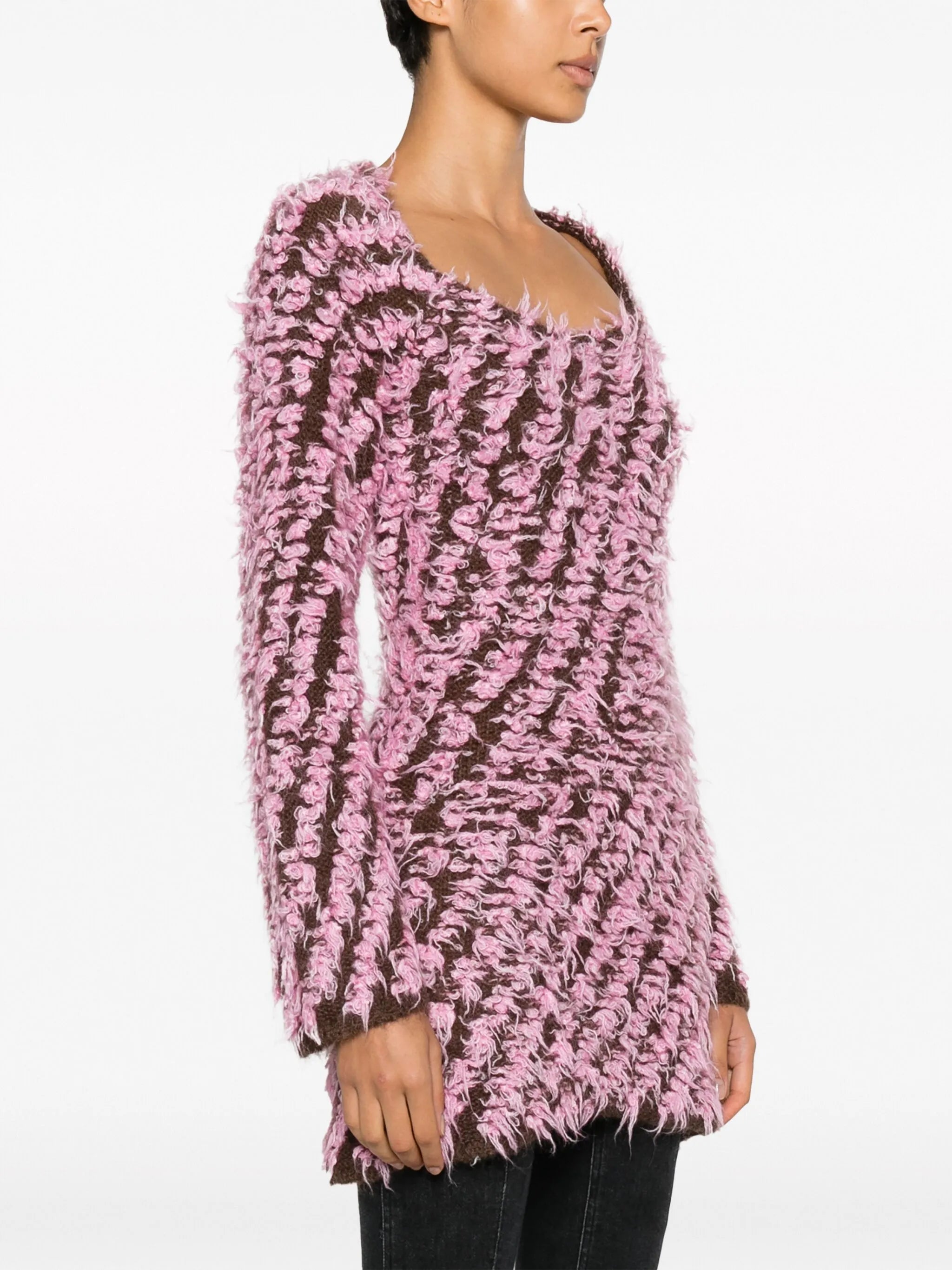 Giselle wool-blend minidress