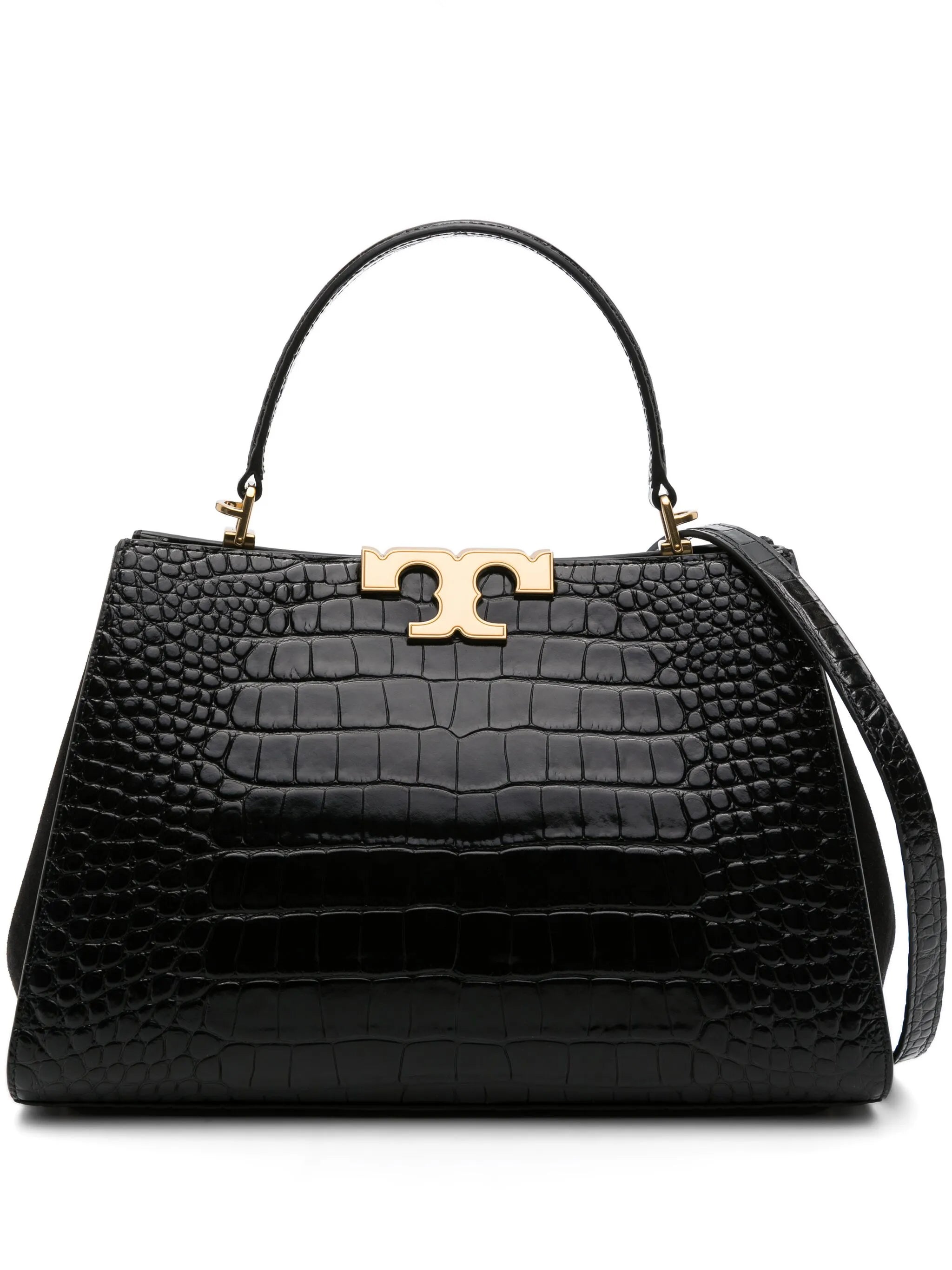Eleanor crocodile-embossed tote bag