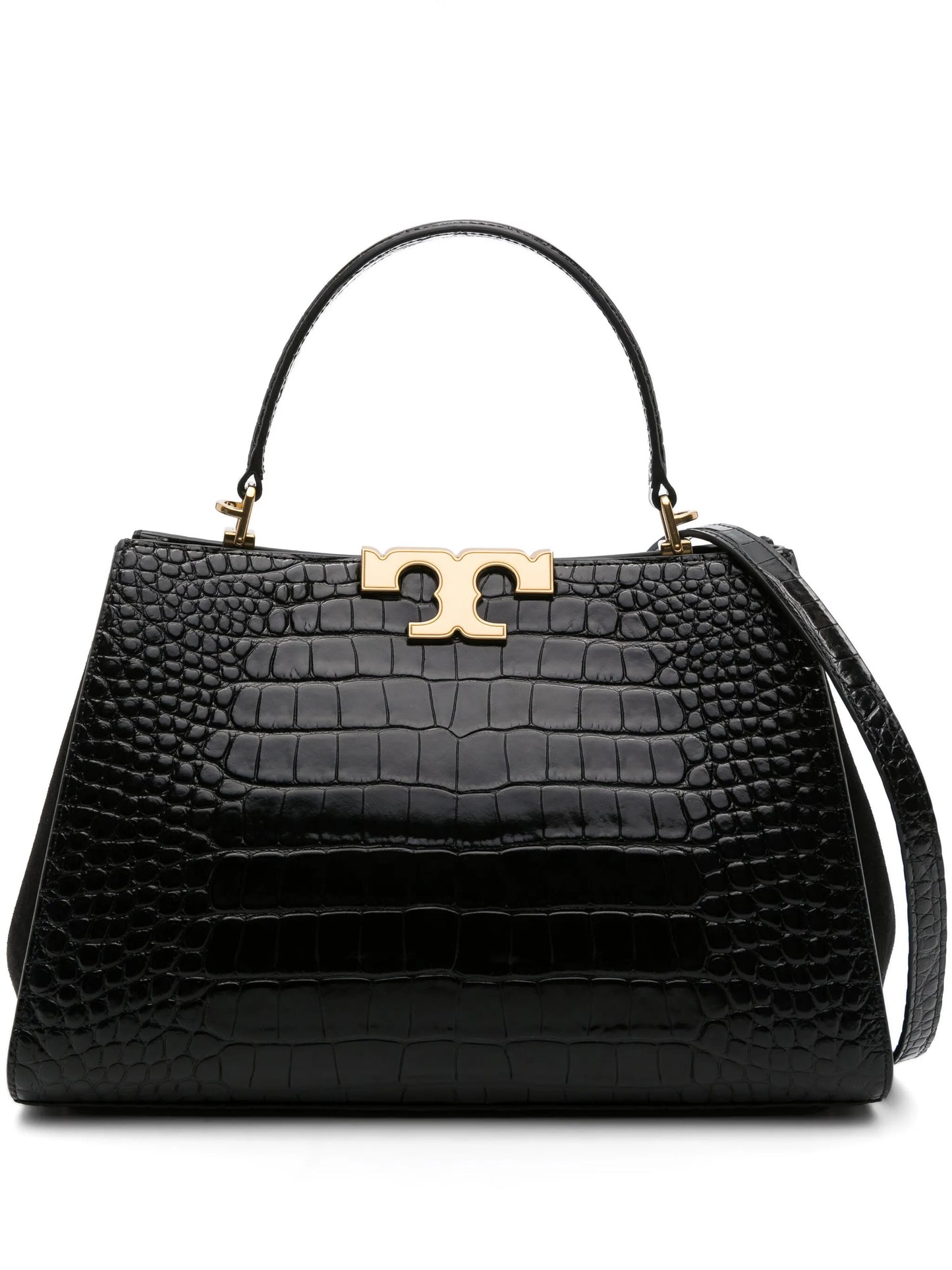 Eleanor crocodile-embossed tote bag