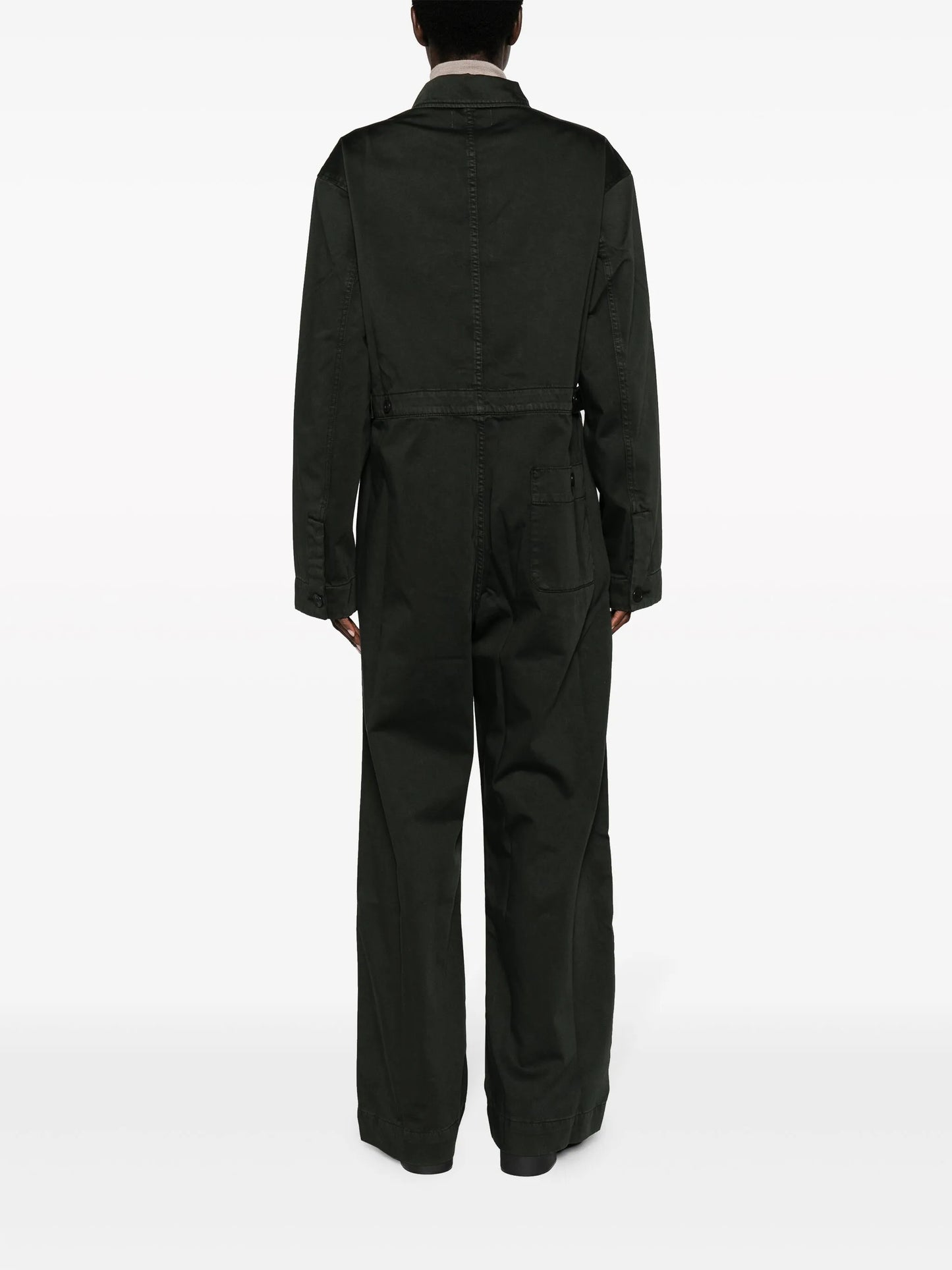 straight-leg cotton jumpsuit