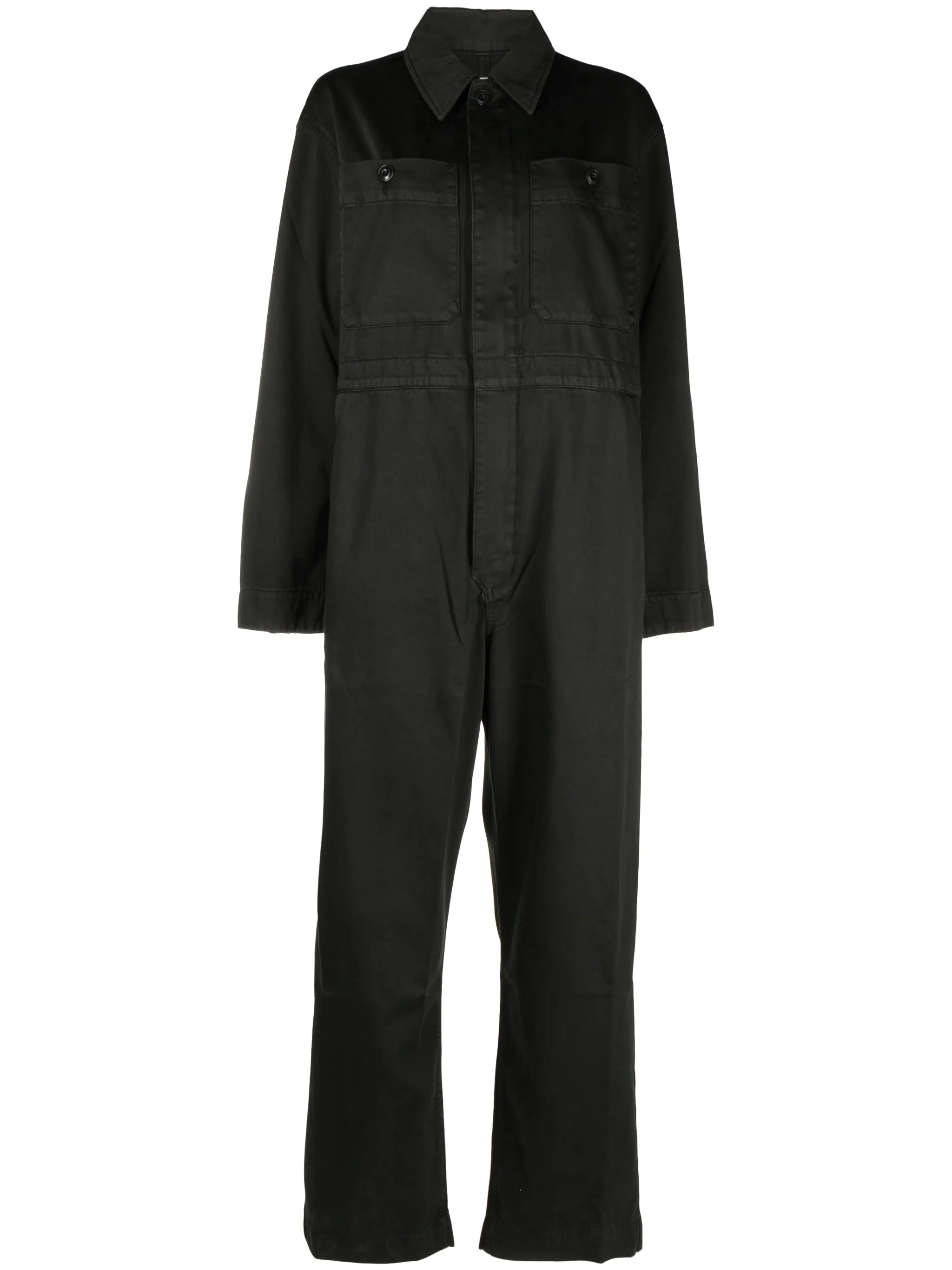 straight-leg cotton jumpsuit