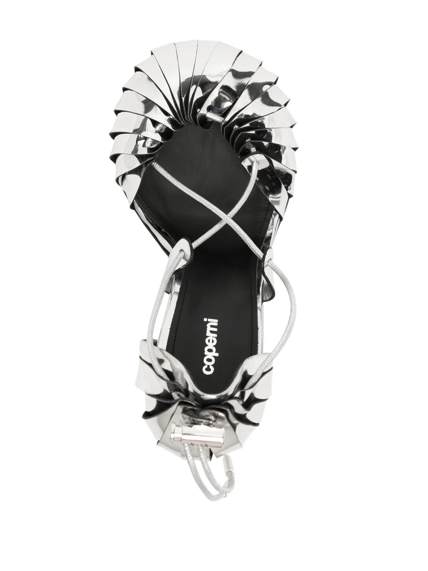 Origami 100mm leather sandals