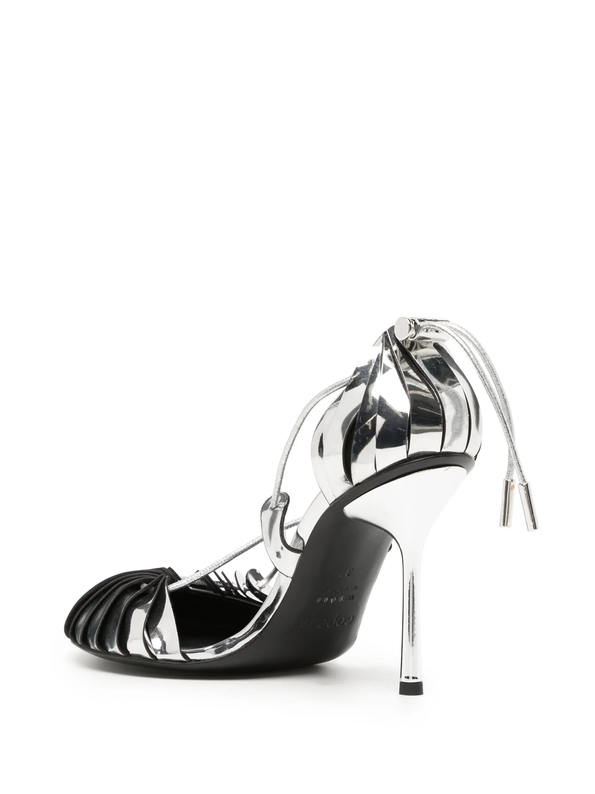 Origami 100mm leather sandals