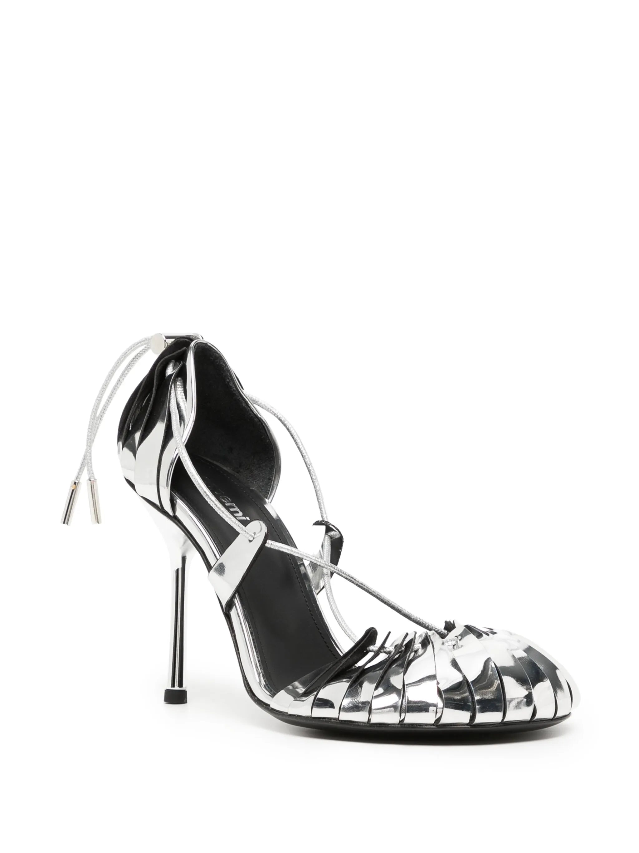 Origami 100mm leather sandals
