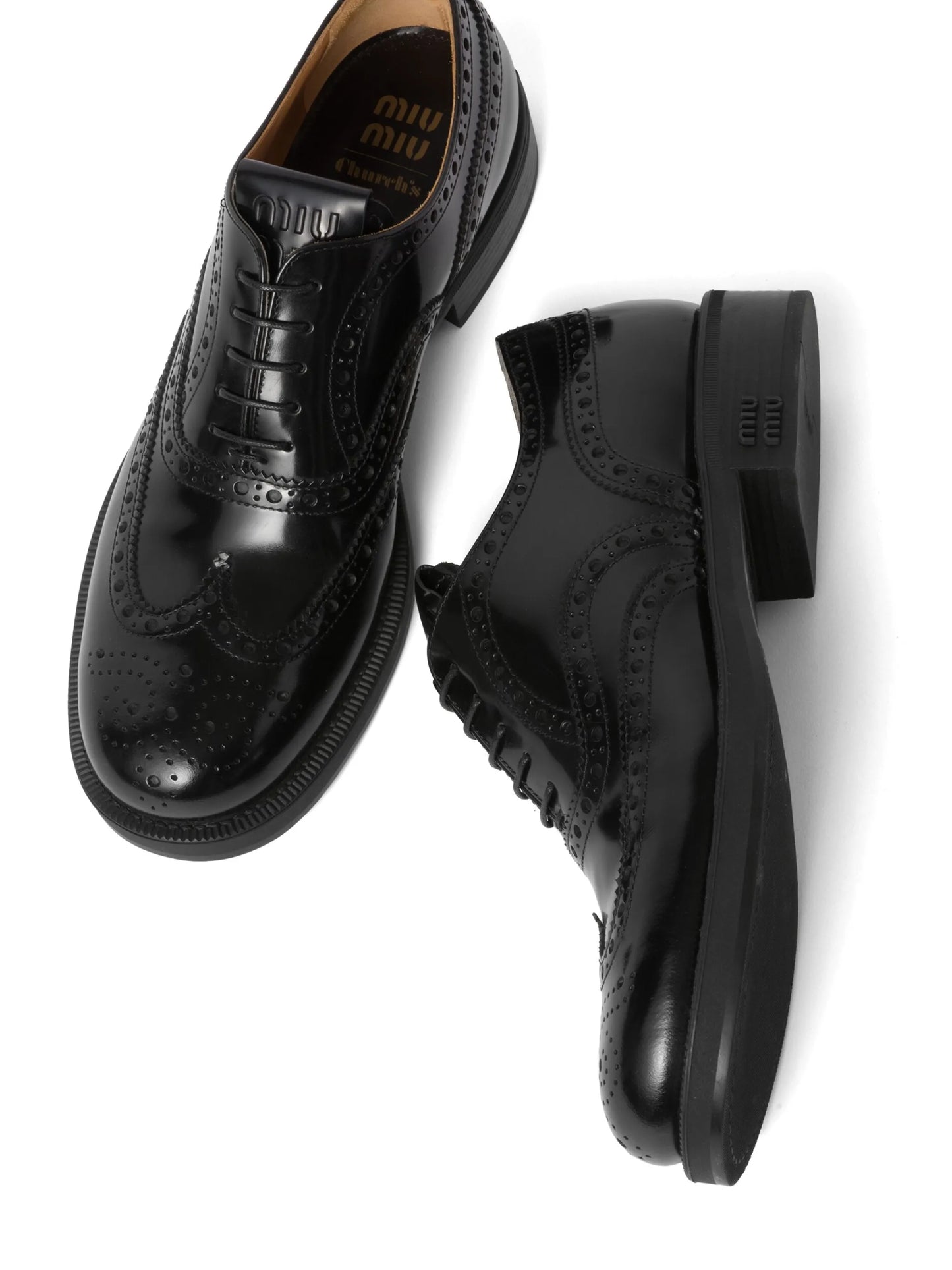 x Church's leather brogue shoes