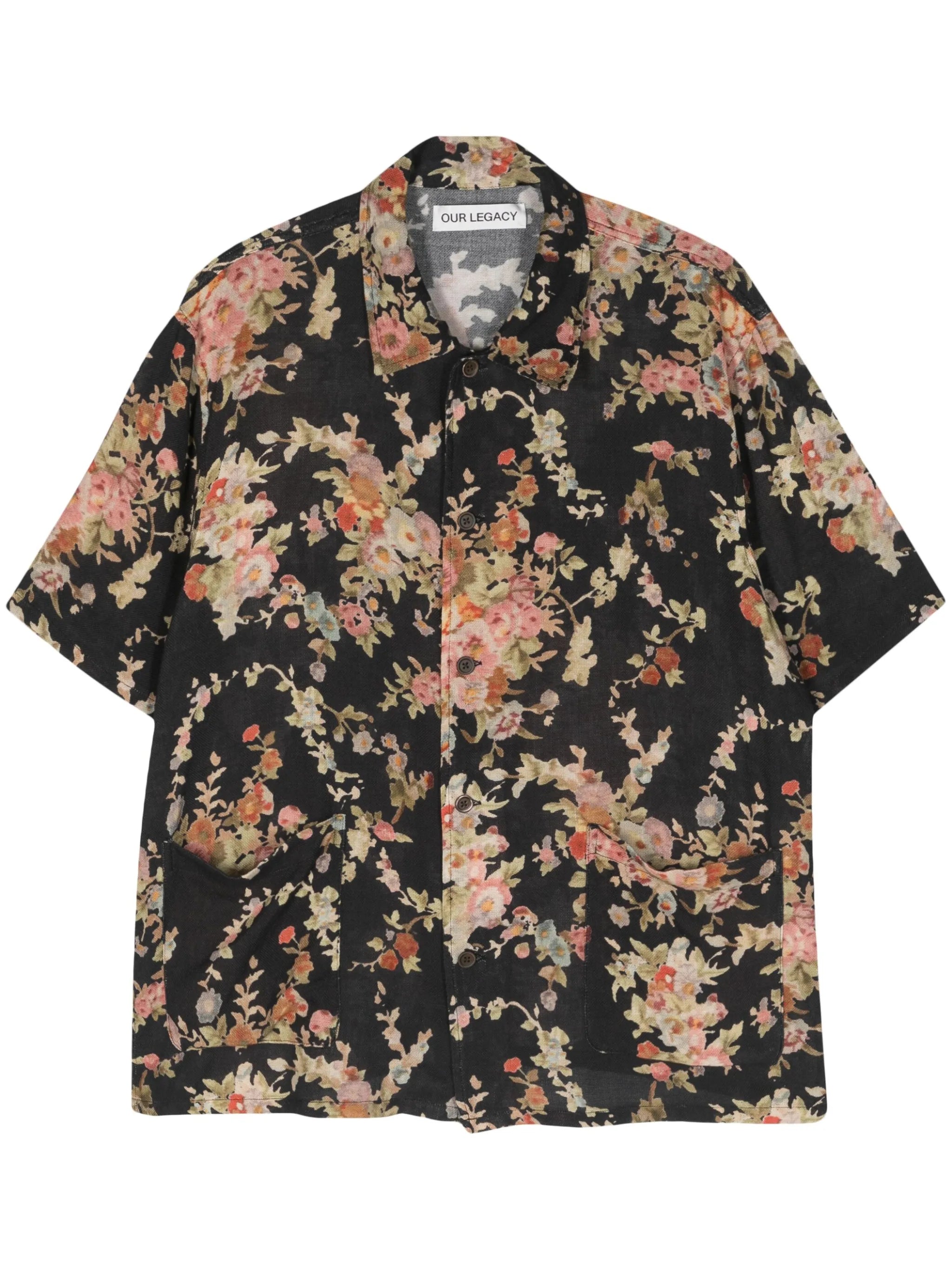 Elder floral-print cotton shirt