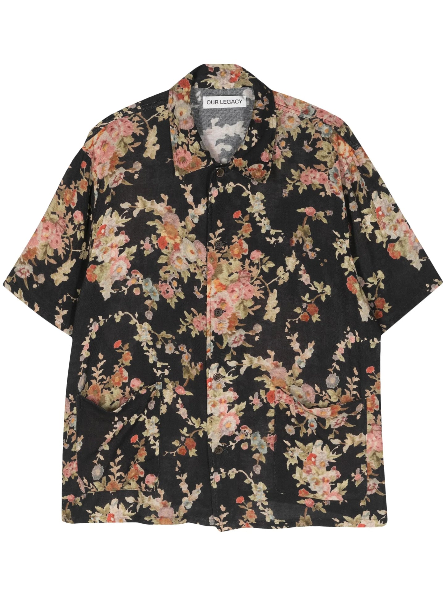 Elder floral-print cotton shirt