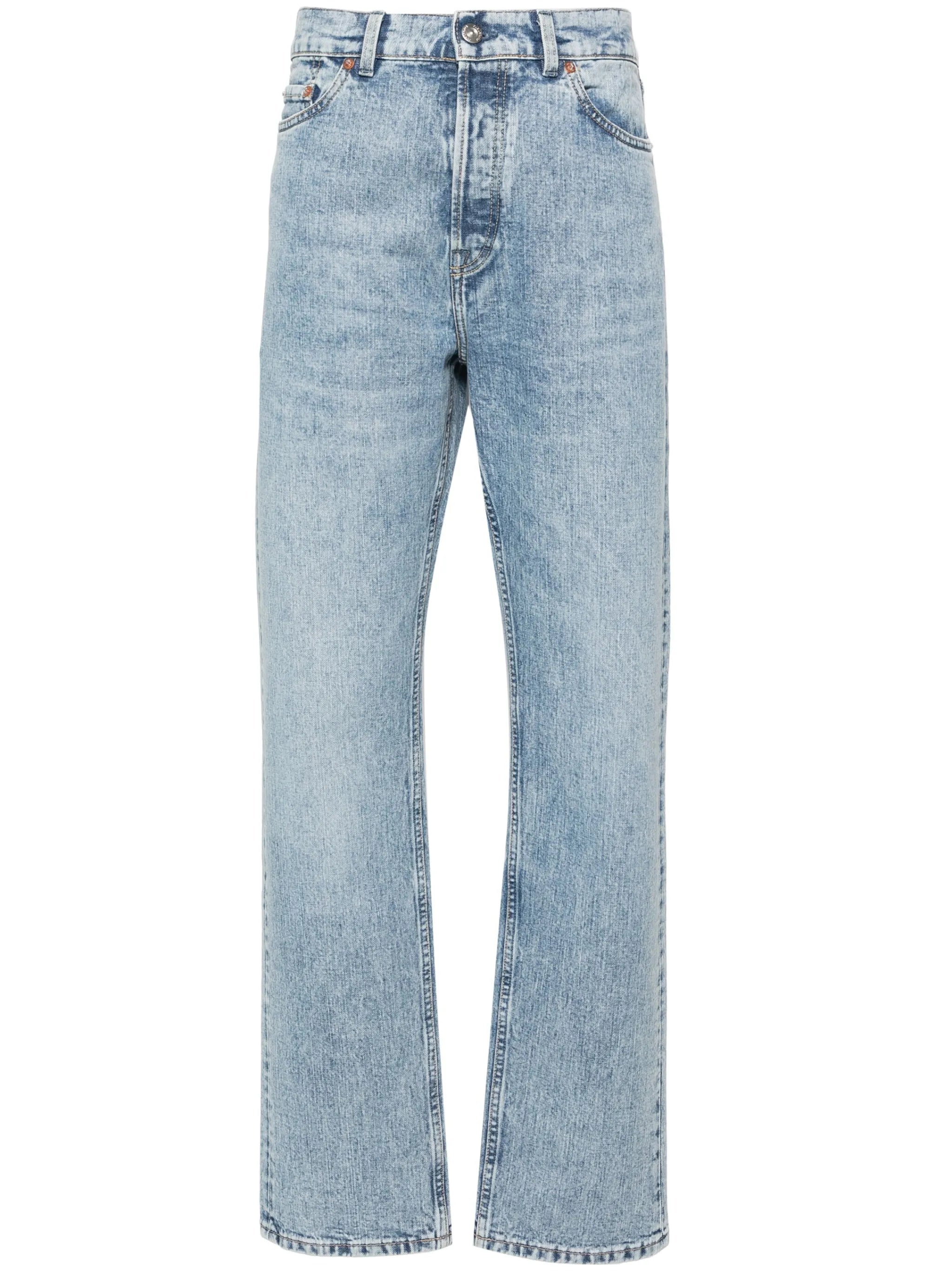 First Cut mid-rise straight-leg jeans