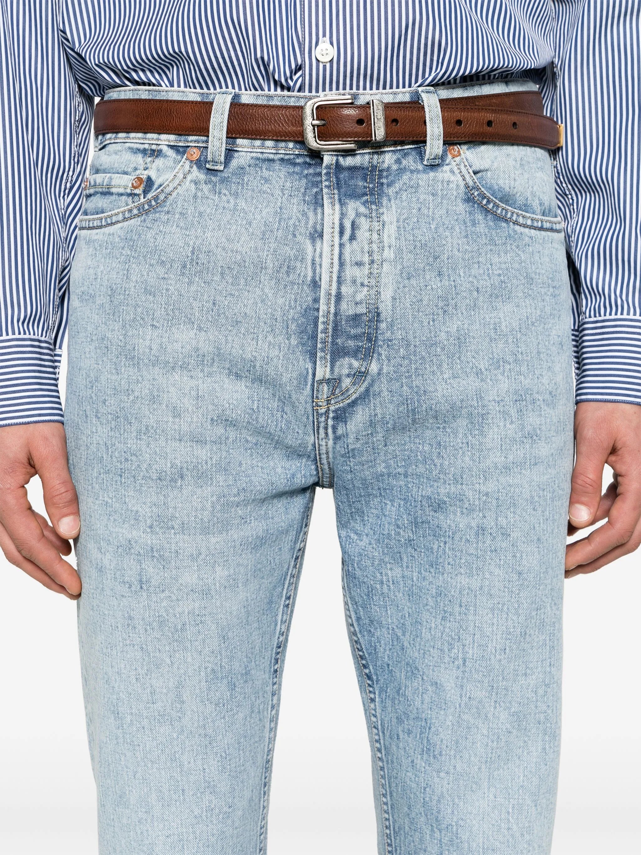 First Cut mid-rise straight-leg jeans