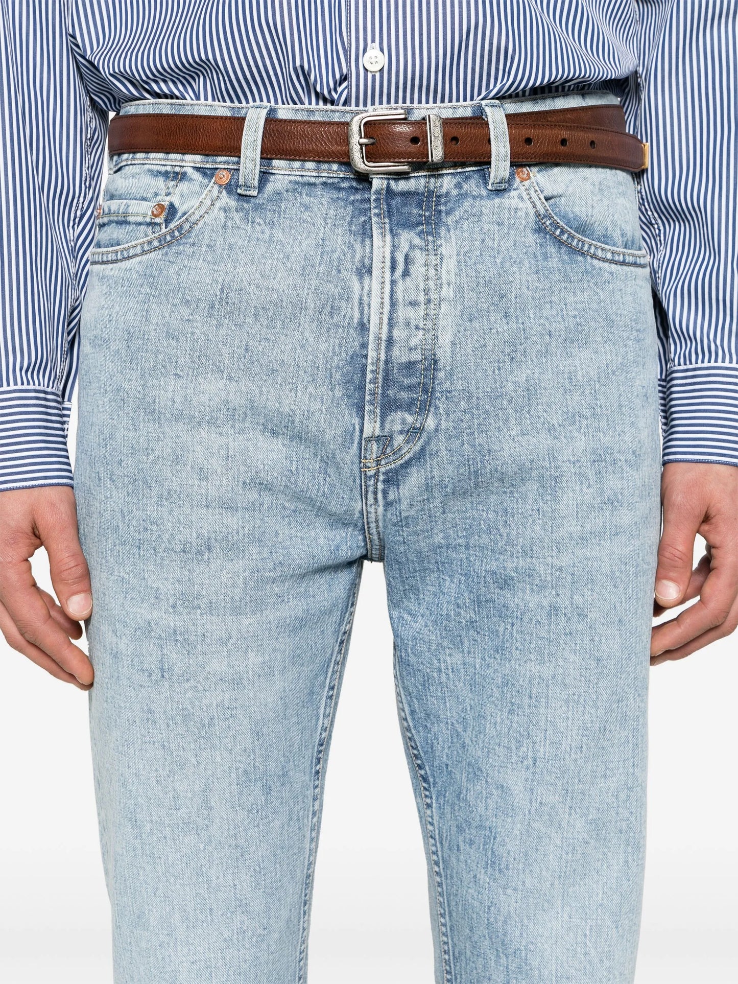 First Cut mid-rise straight-leg jeans