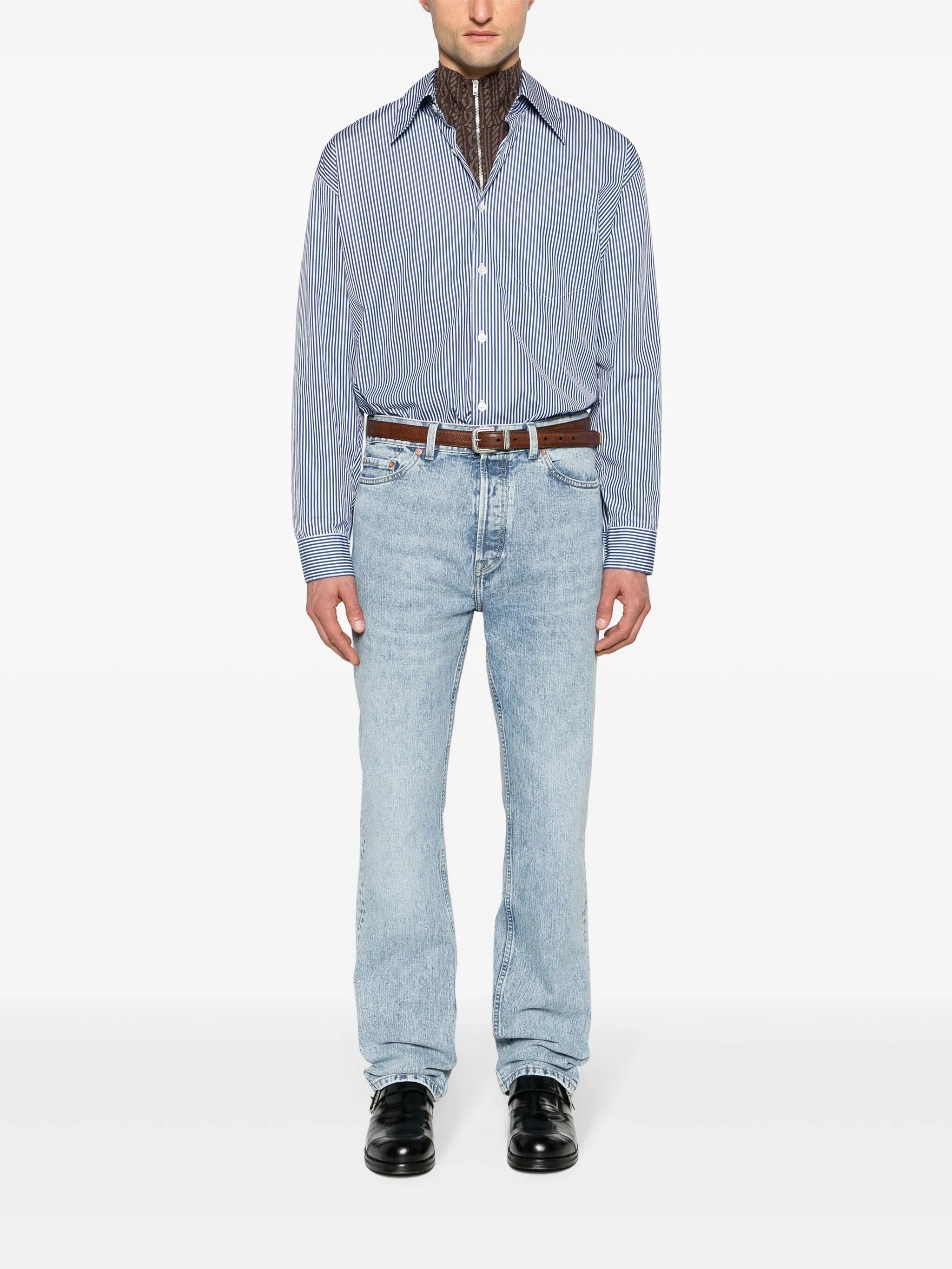 First Cut mid-rise straight-leg jeans