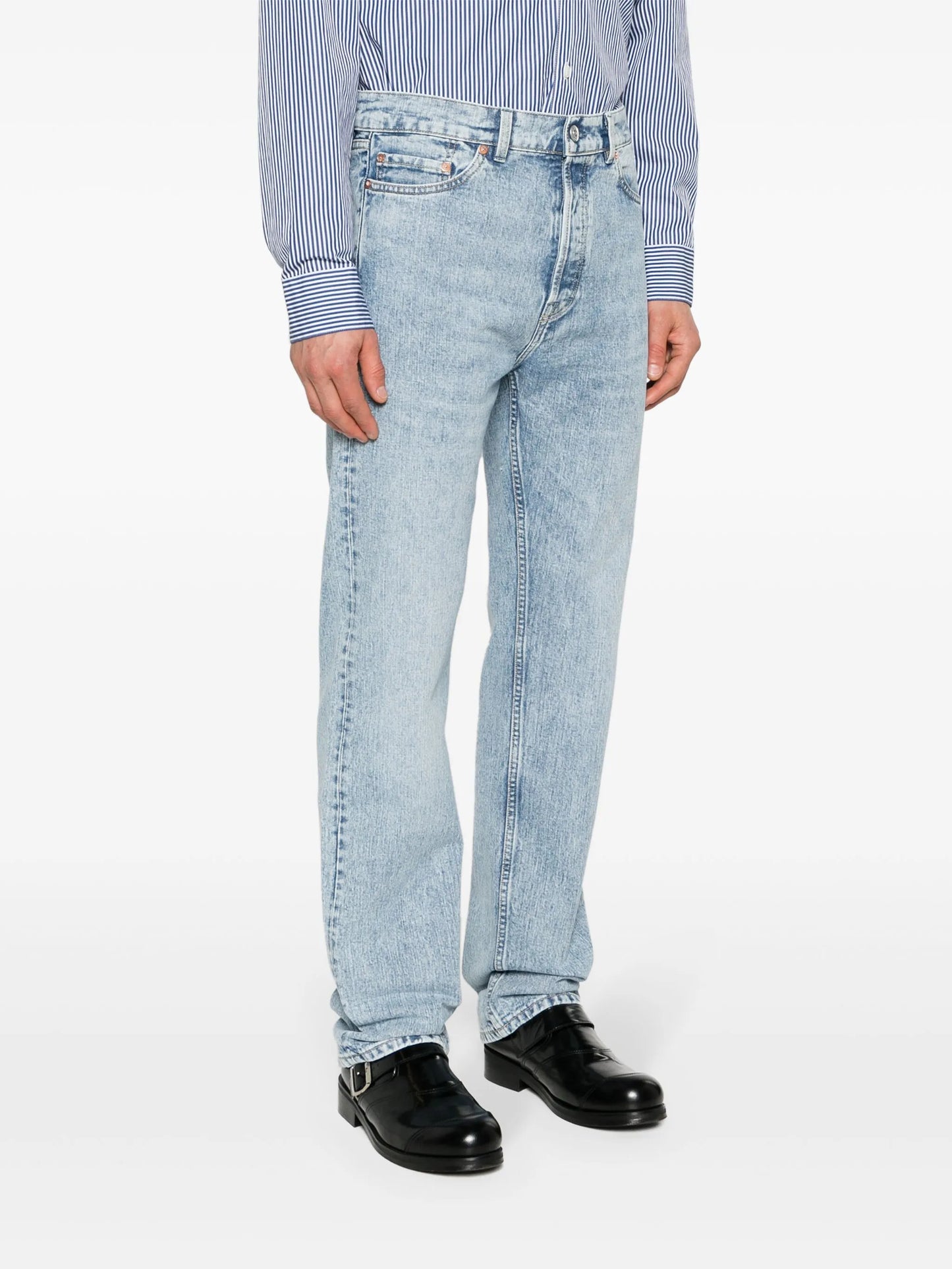 First Cut mid-rise straight-leg jeans