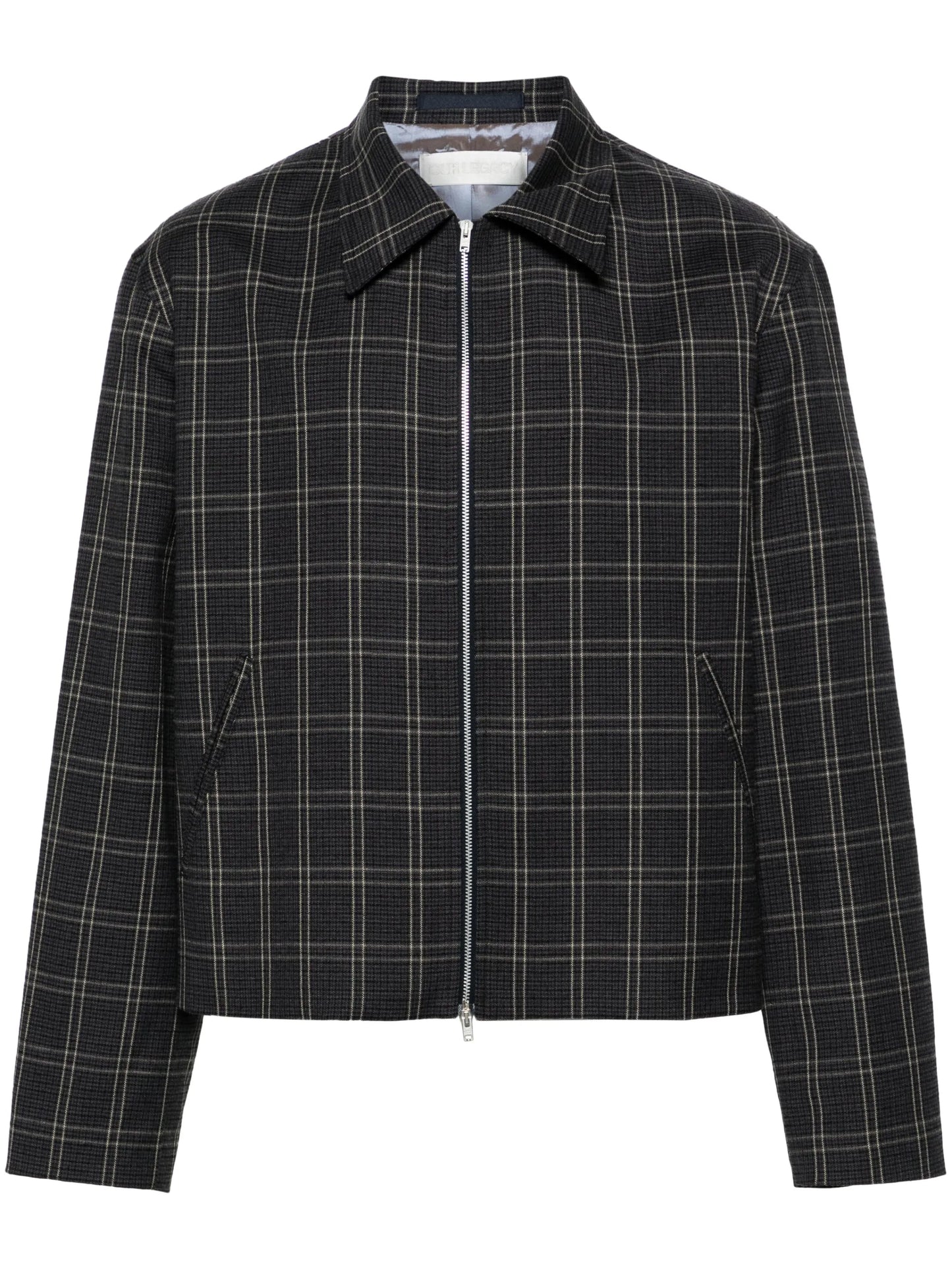 Mini plaid-check shirt jacket