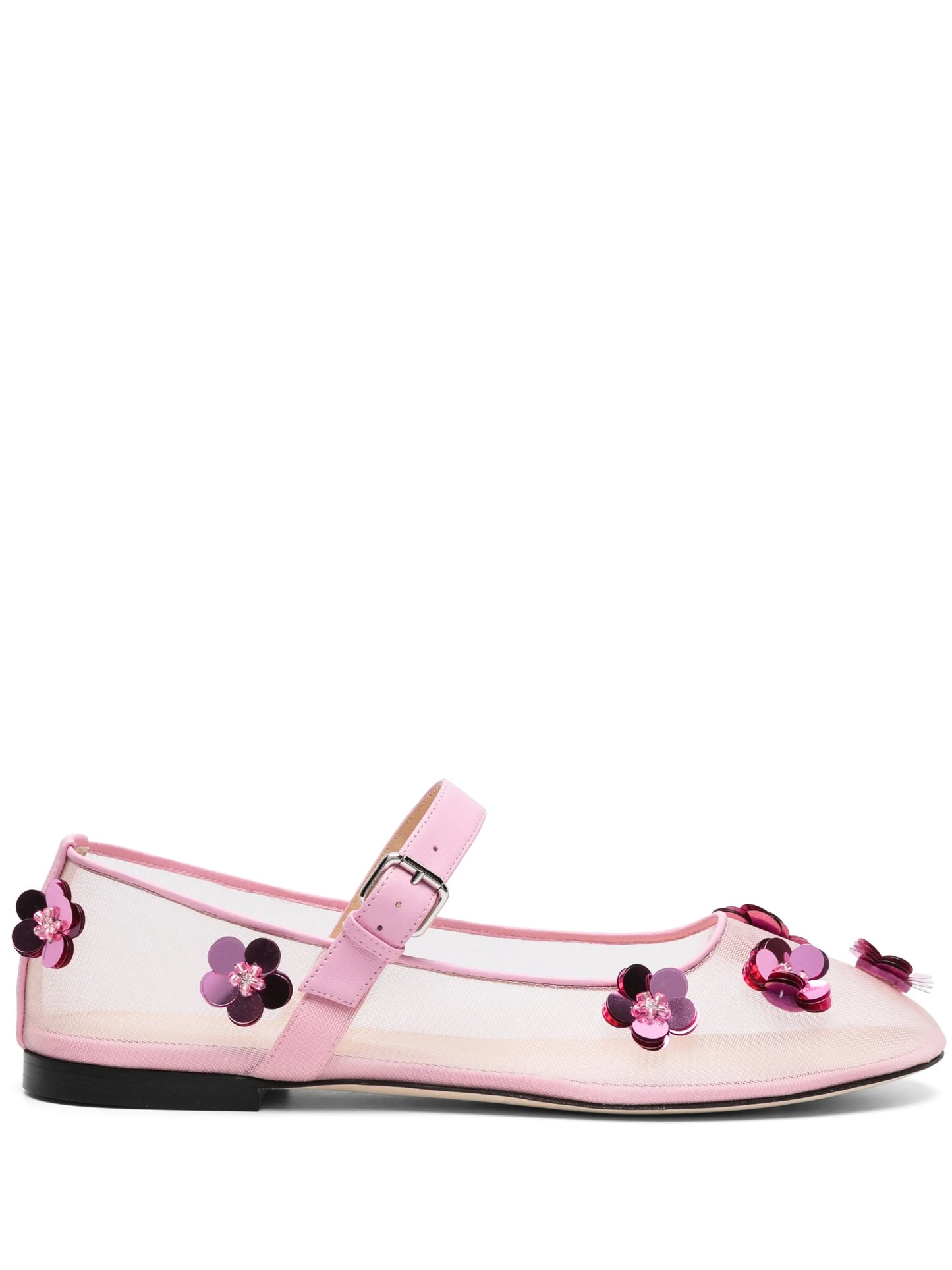 Mesh Flowers ballerina shoes