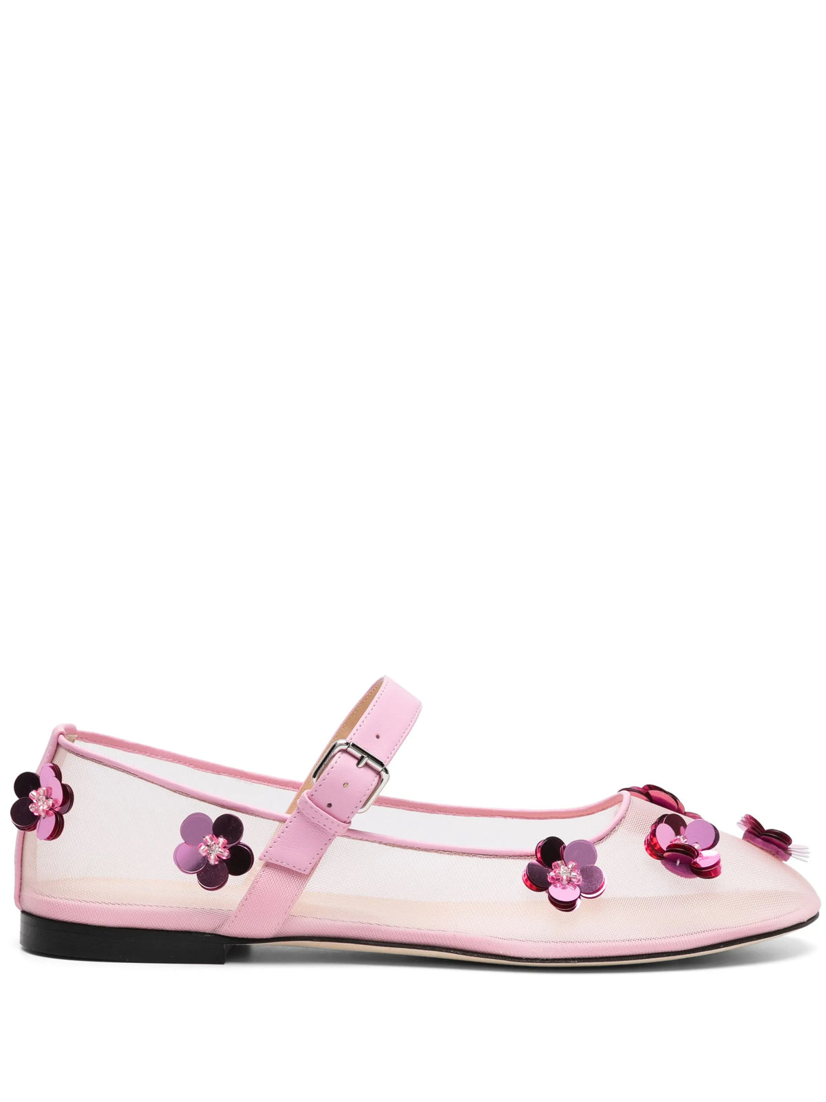 Mesh Flowers ballerina shoes