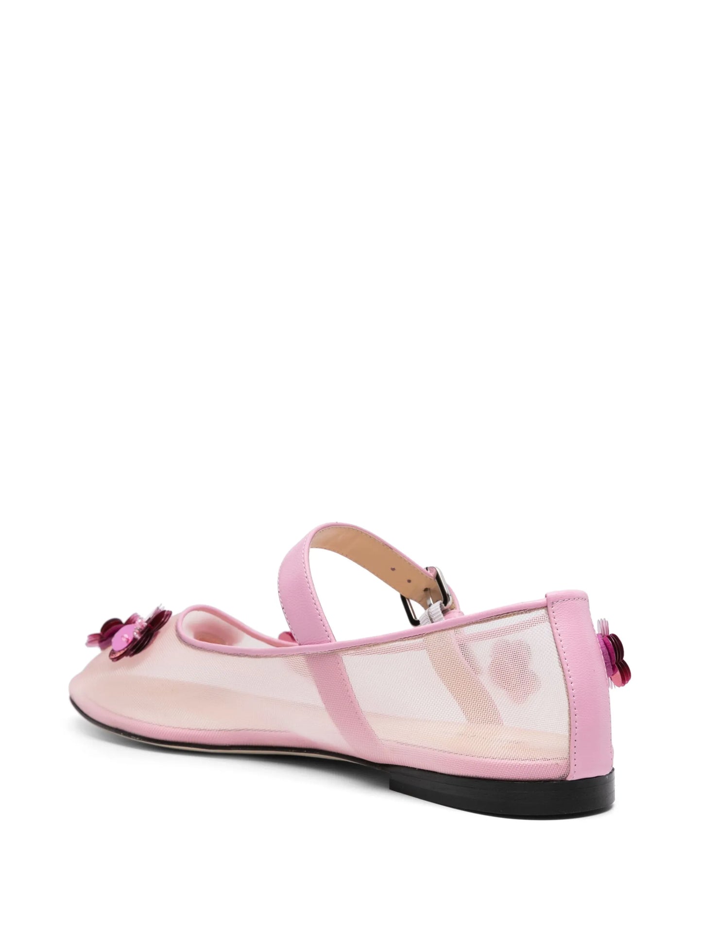Mesh Flowers ballerina shoes