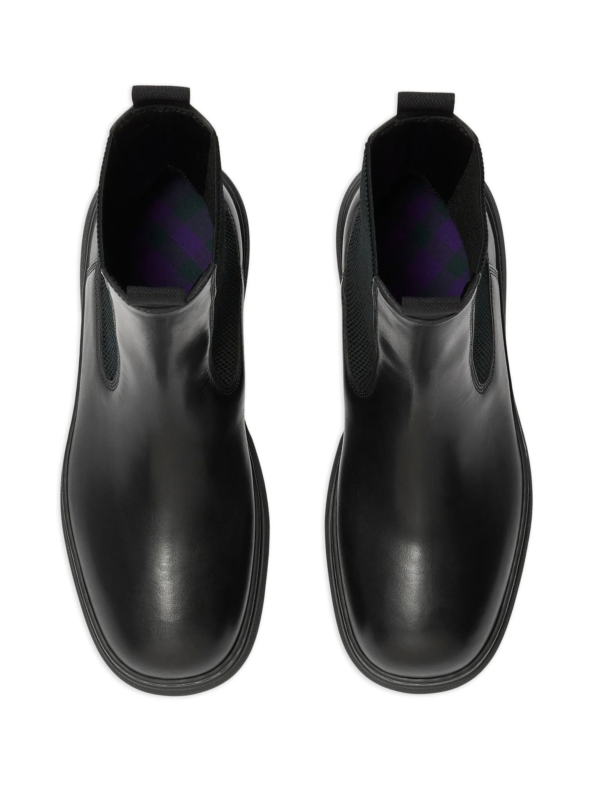 round-toe leather boots