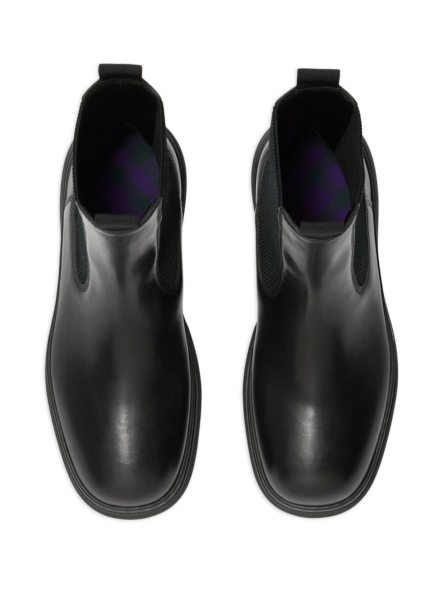 round-toe leather boots