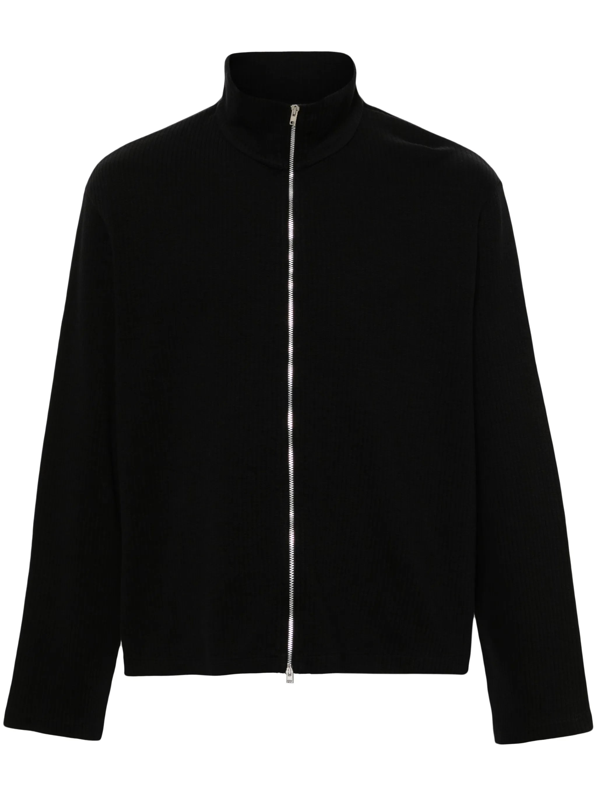 Shrunken ribbed sweatshirt