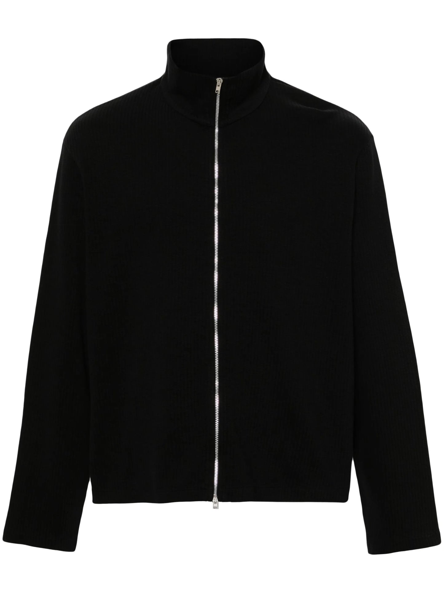 Shrunken ribbed sweatshirt