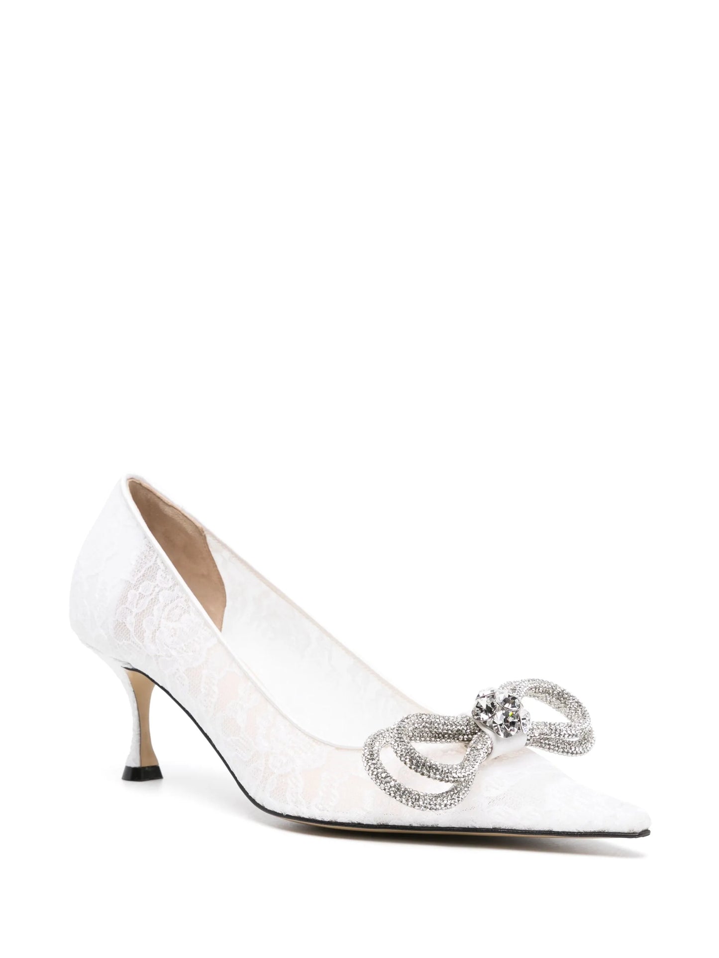 Double Bow 65mm lace pumps