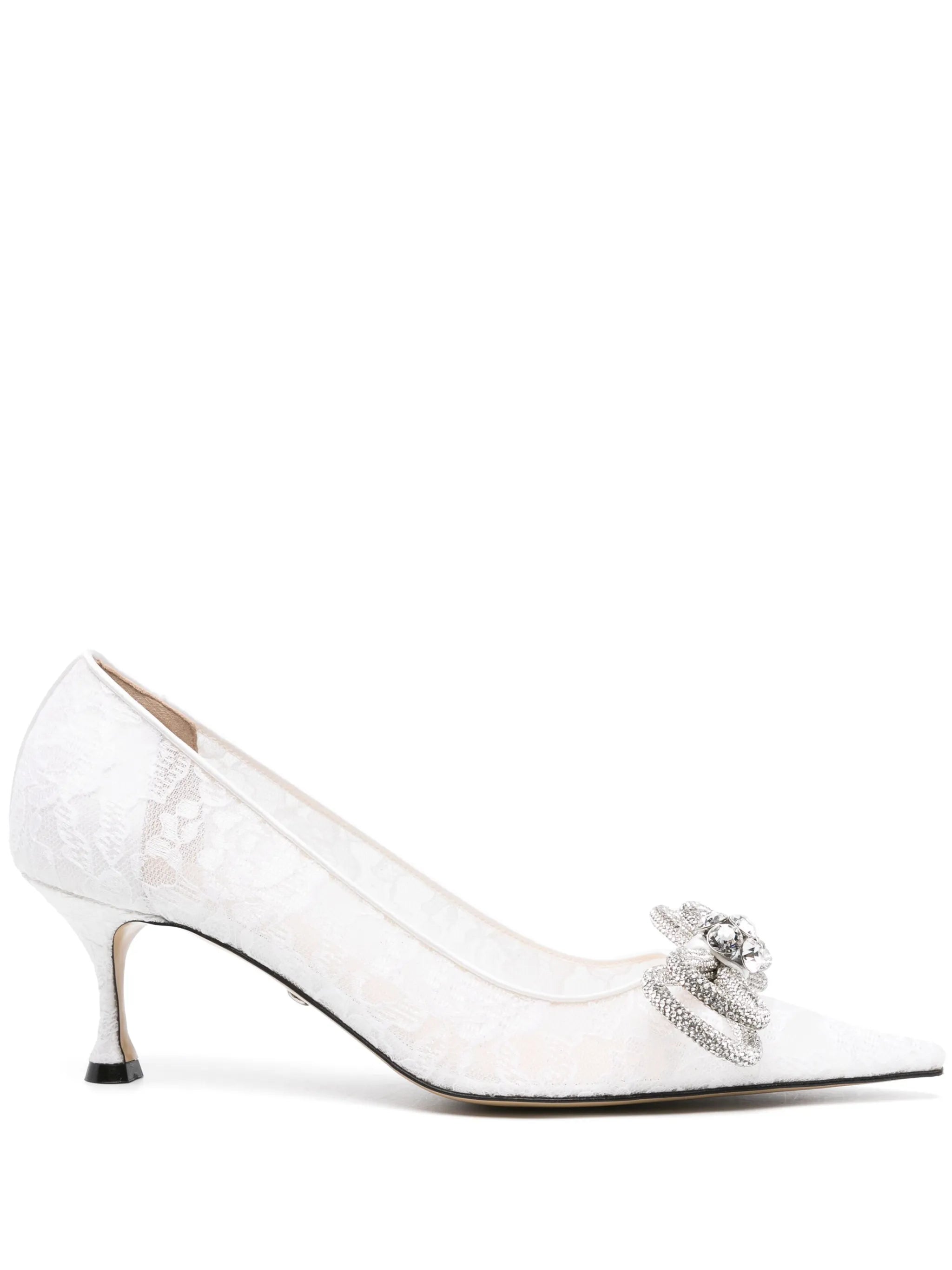 Double Bow 65mm lace pumps