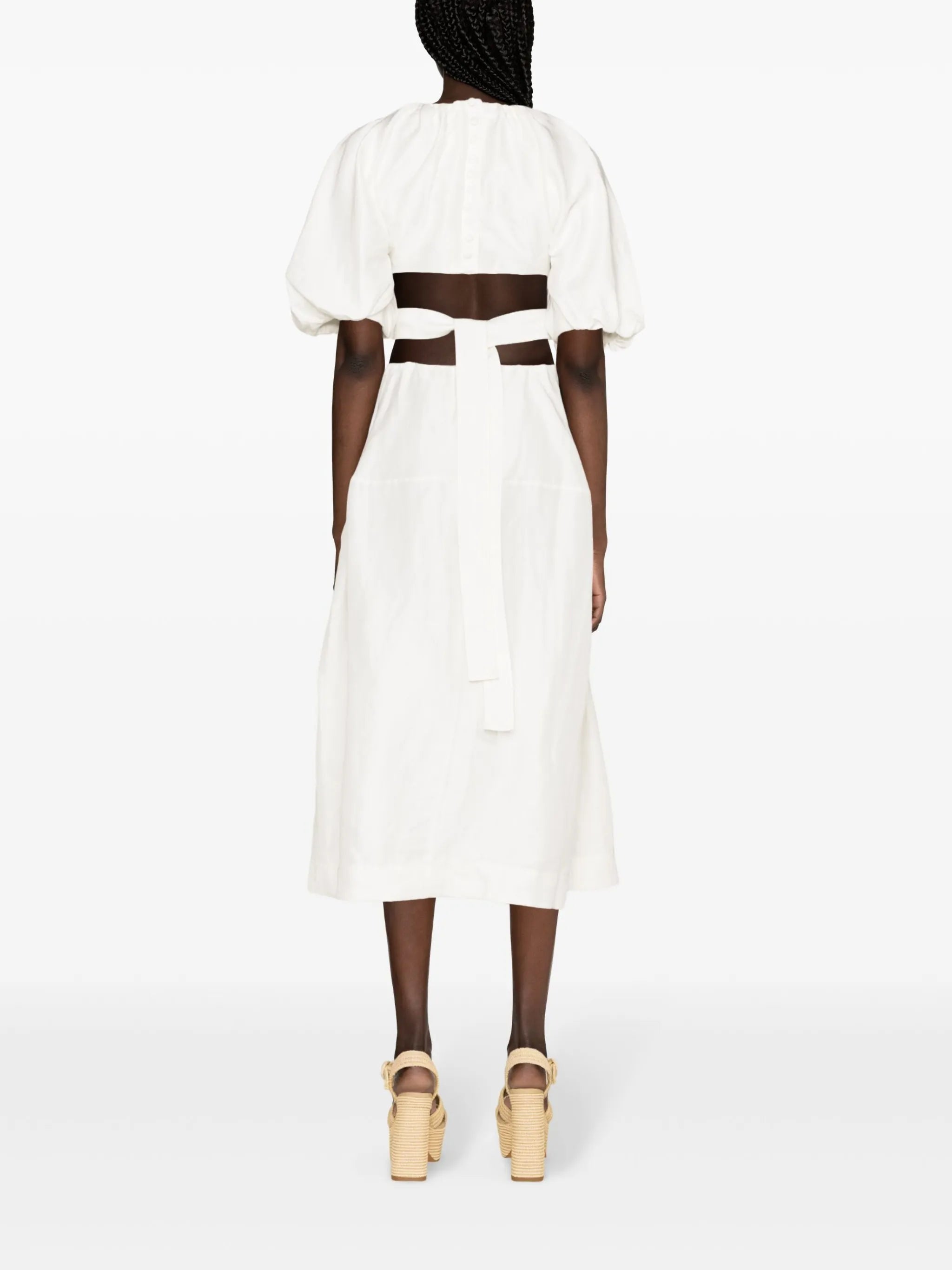 Mimosa cut-out midi dress