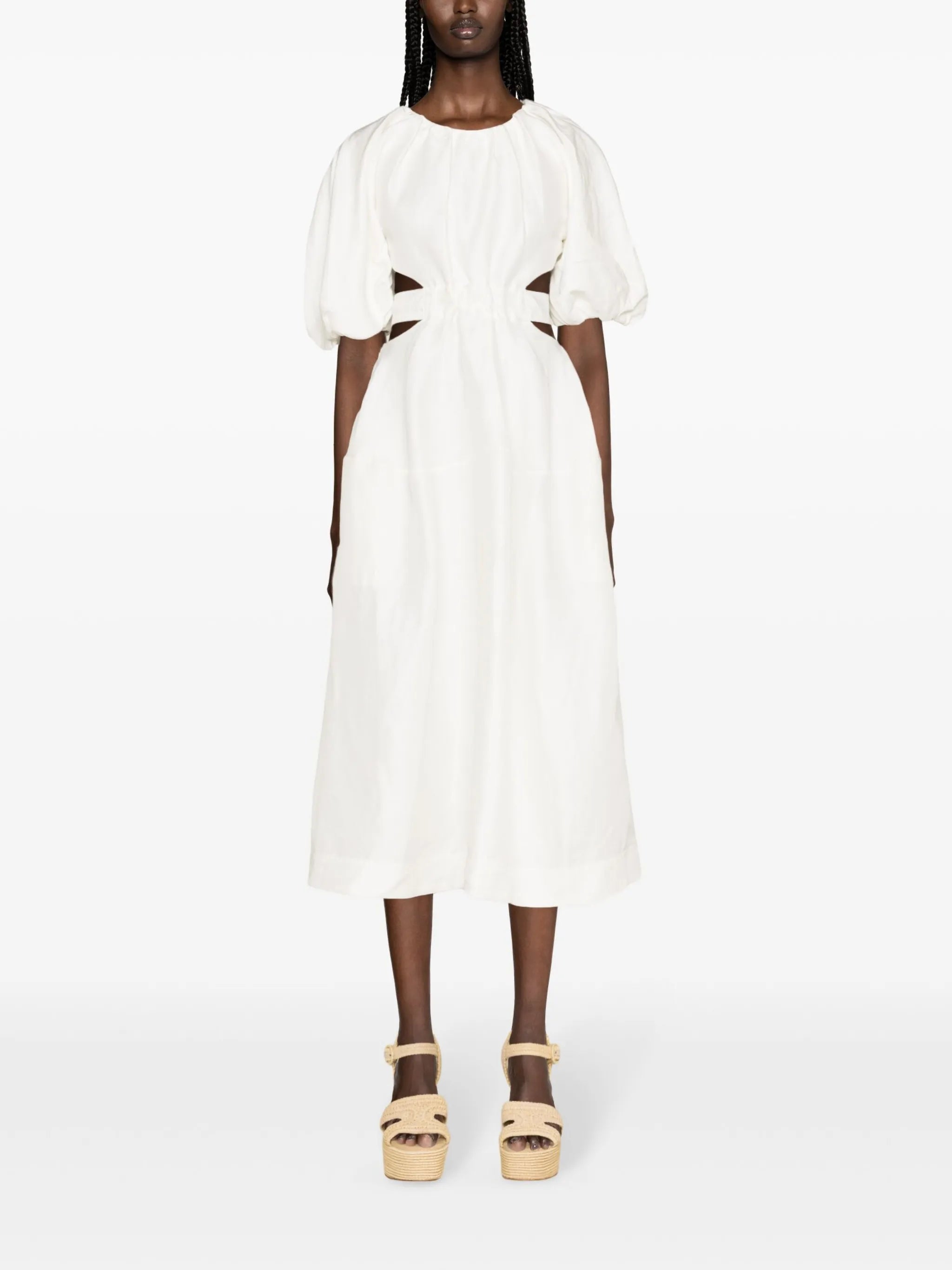 Mimosa cut-out midi dress