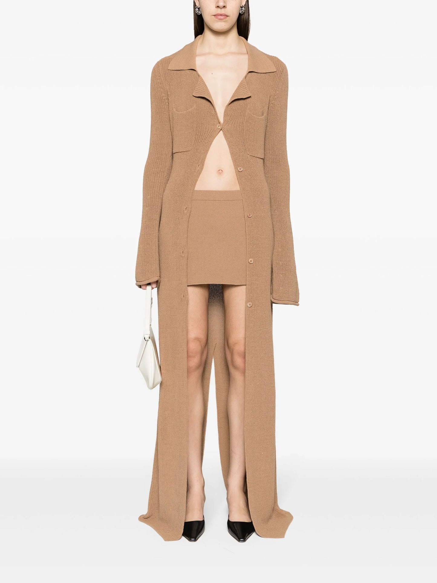 Agos knitted maxi cardi-coat