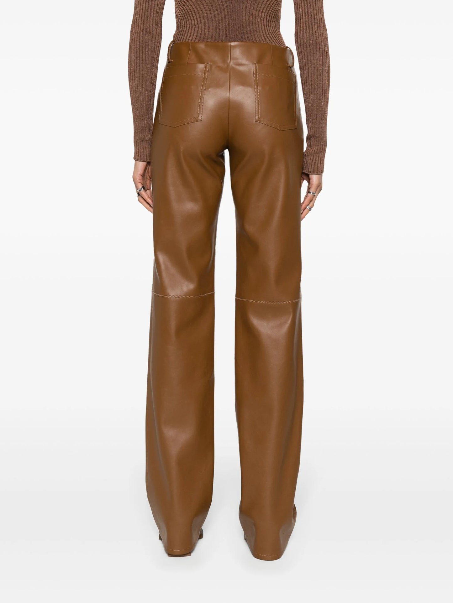 Cida faux-leather trousers