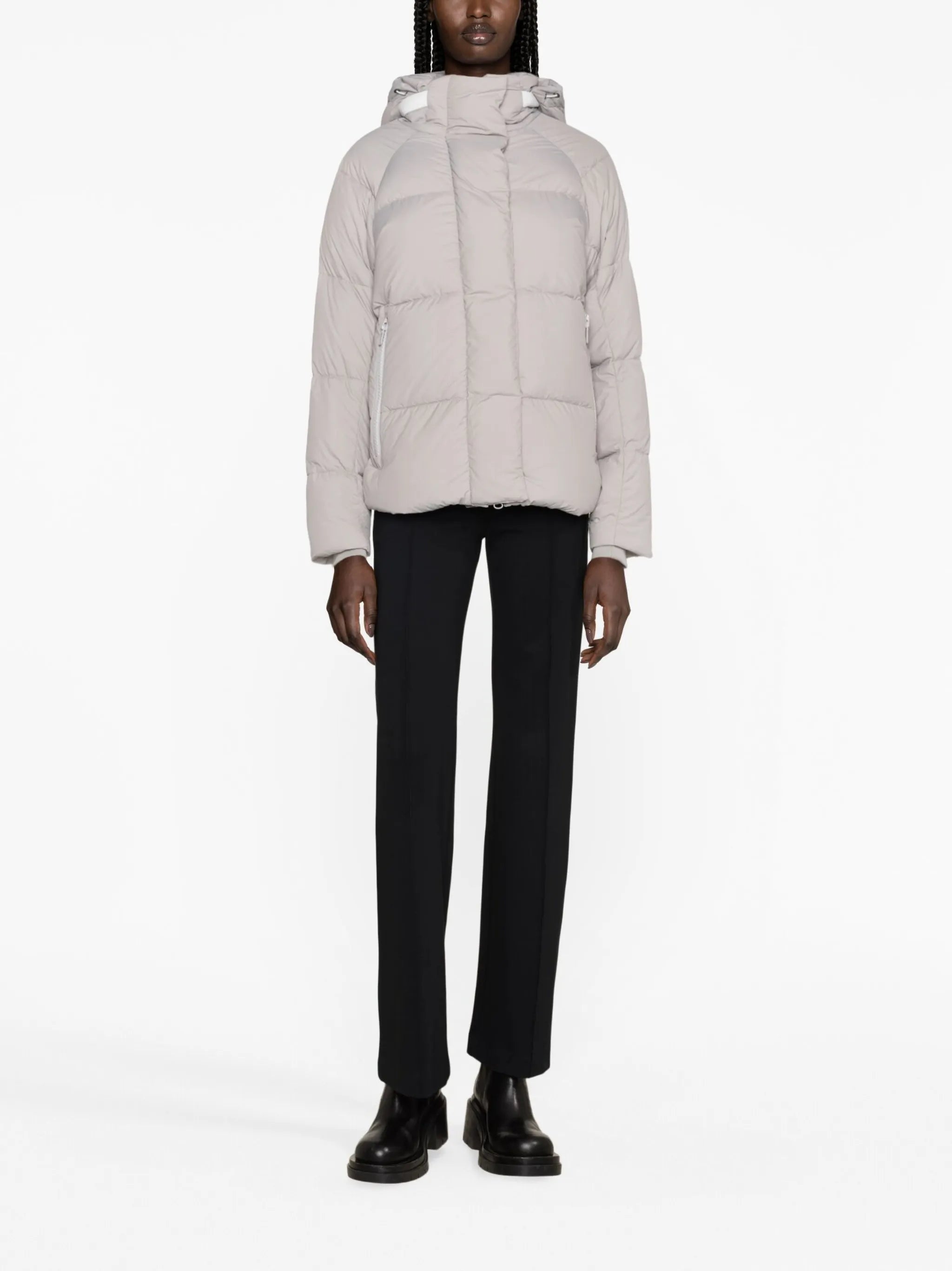 logo-patch padded jacket
