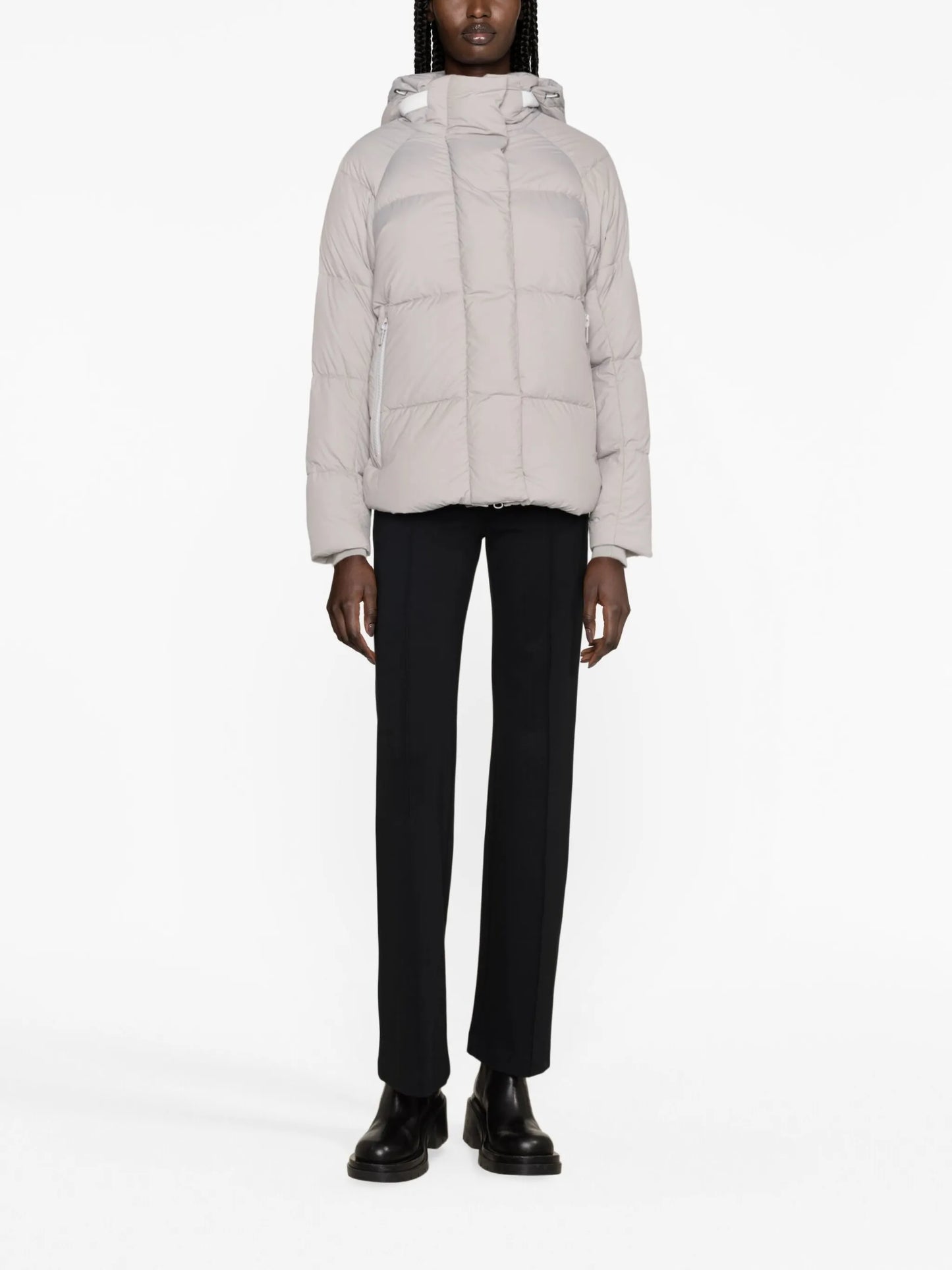 logo-patch padded jacket