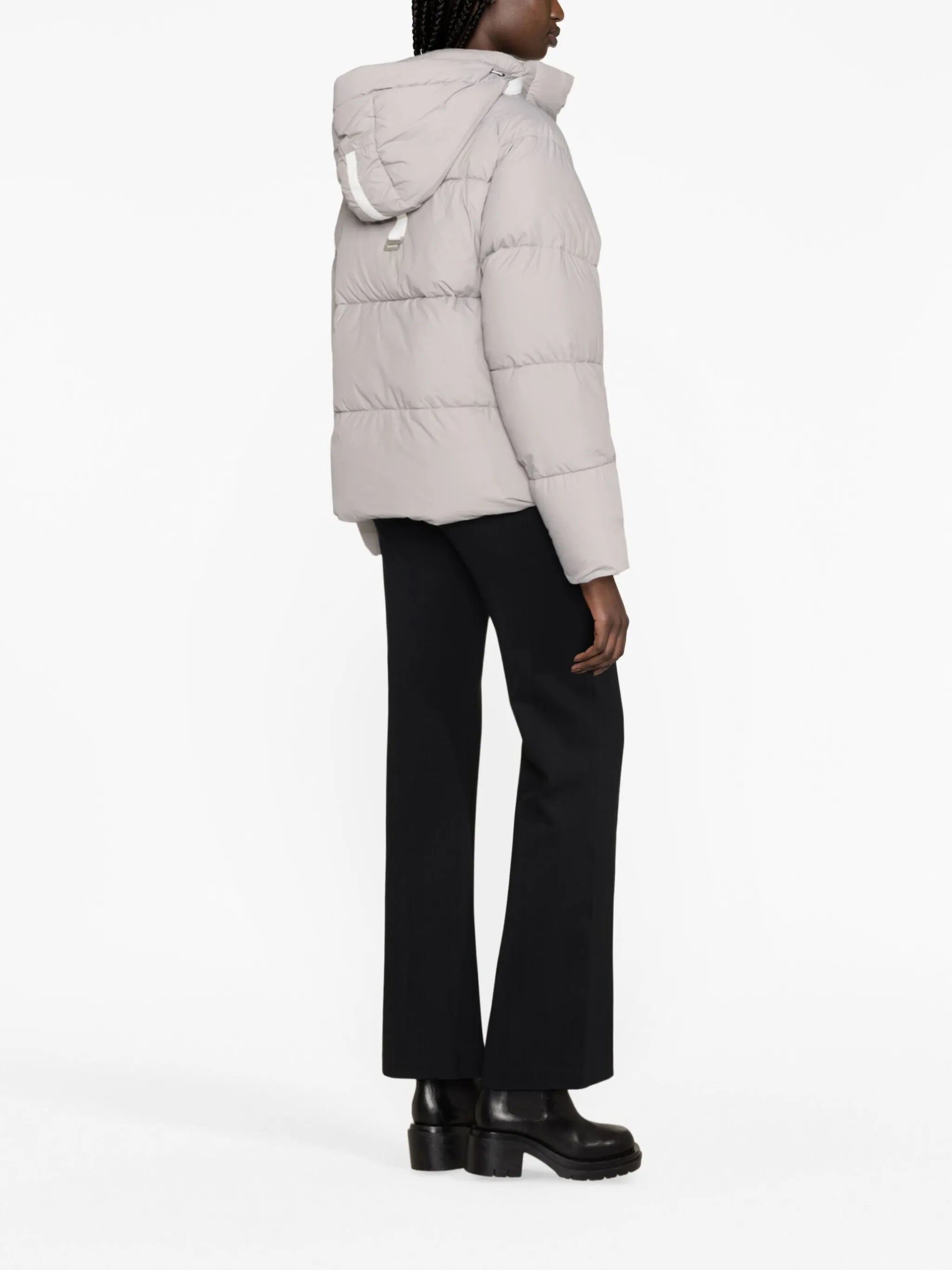 logo-patch padded jacket