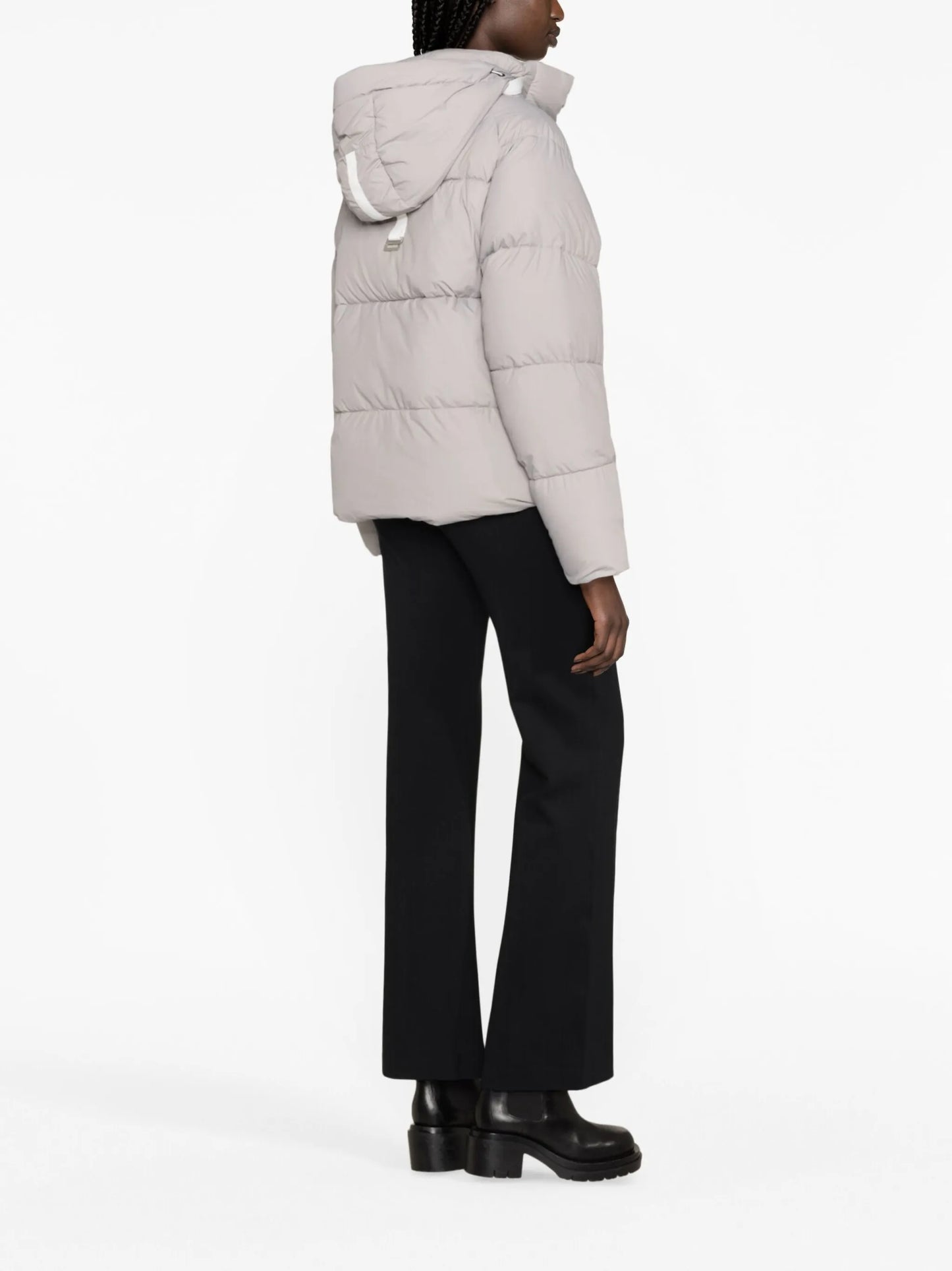 logo-patch padded jacket