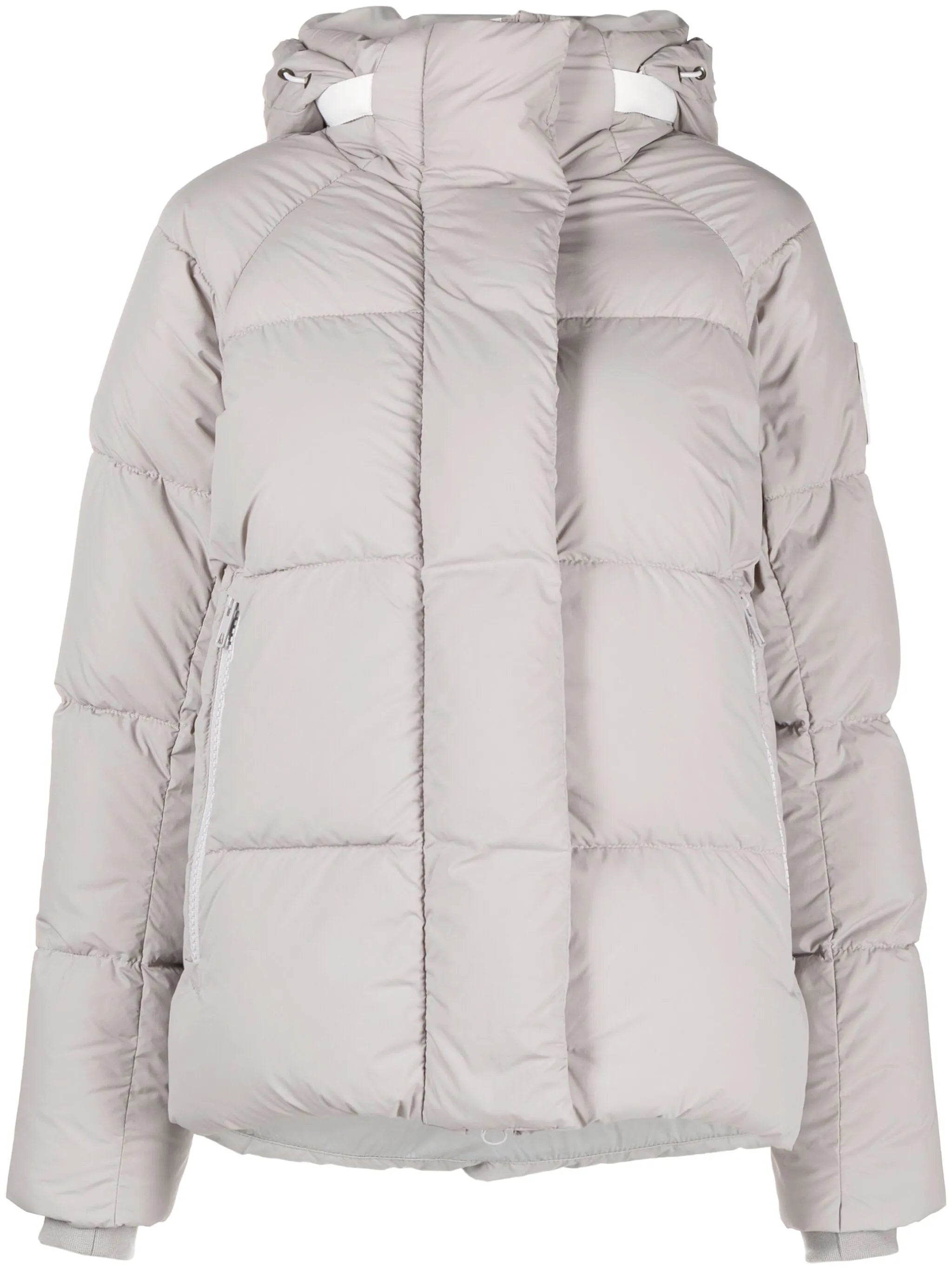 logo-patch padded jacket