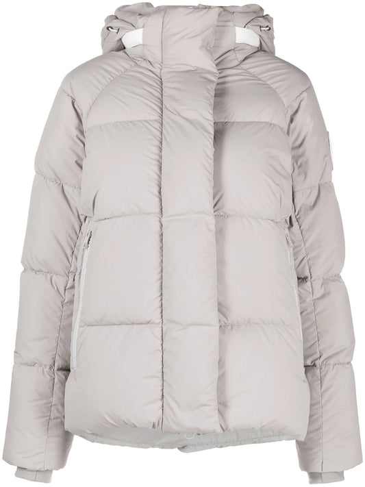 logo-patch padded jacket
