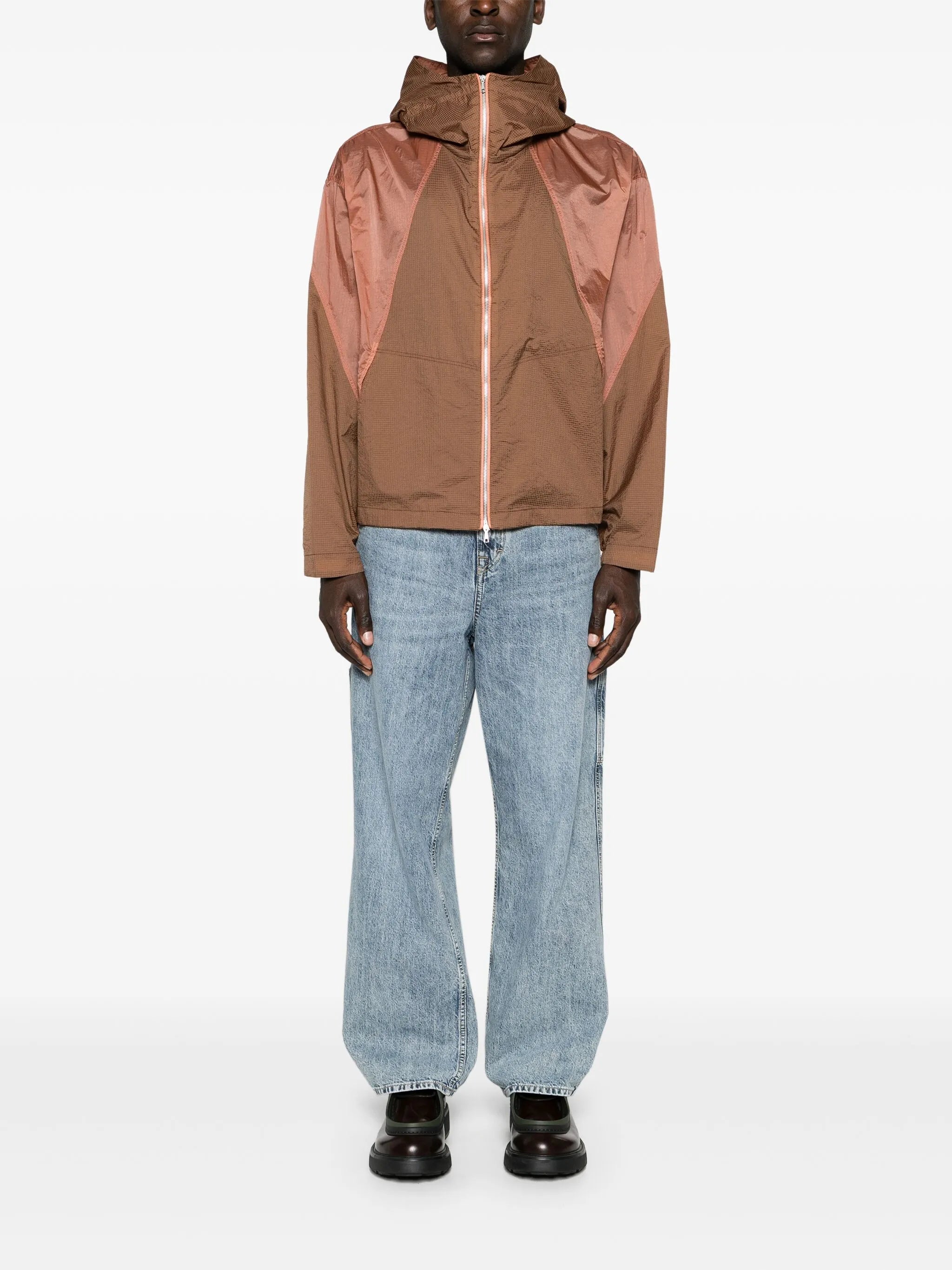 Retrospec panelled hooded jacket