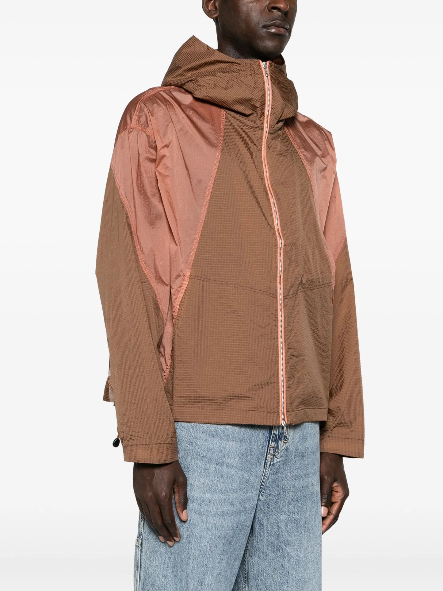 Retrospec panelled hooded jacket