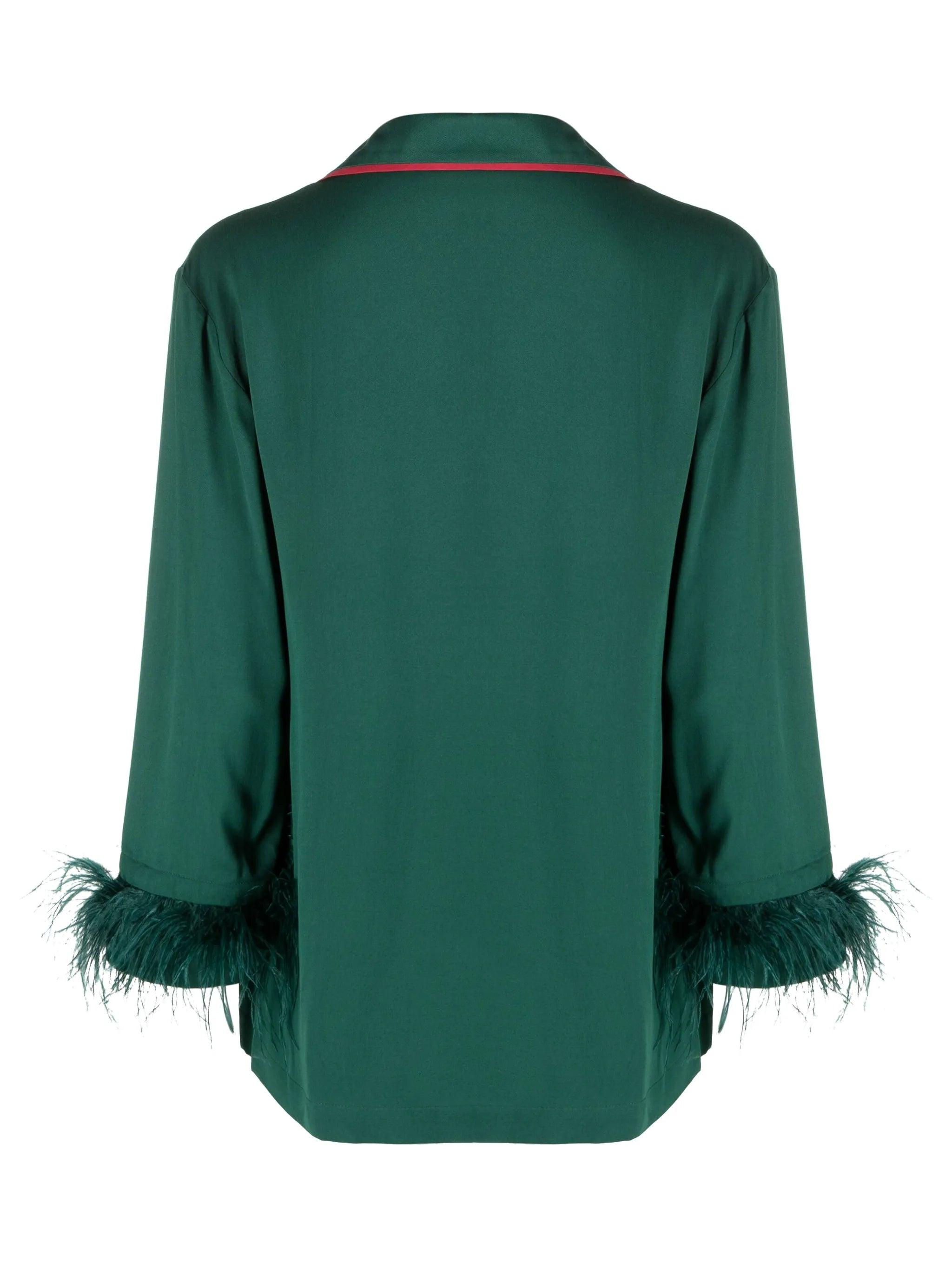 Party feather-detail pyjama set