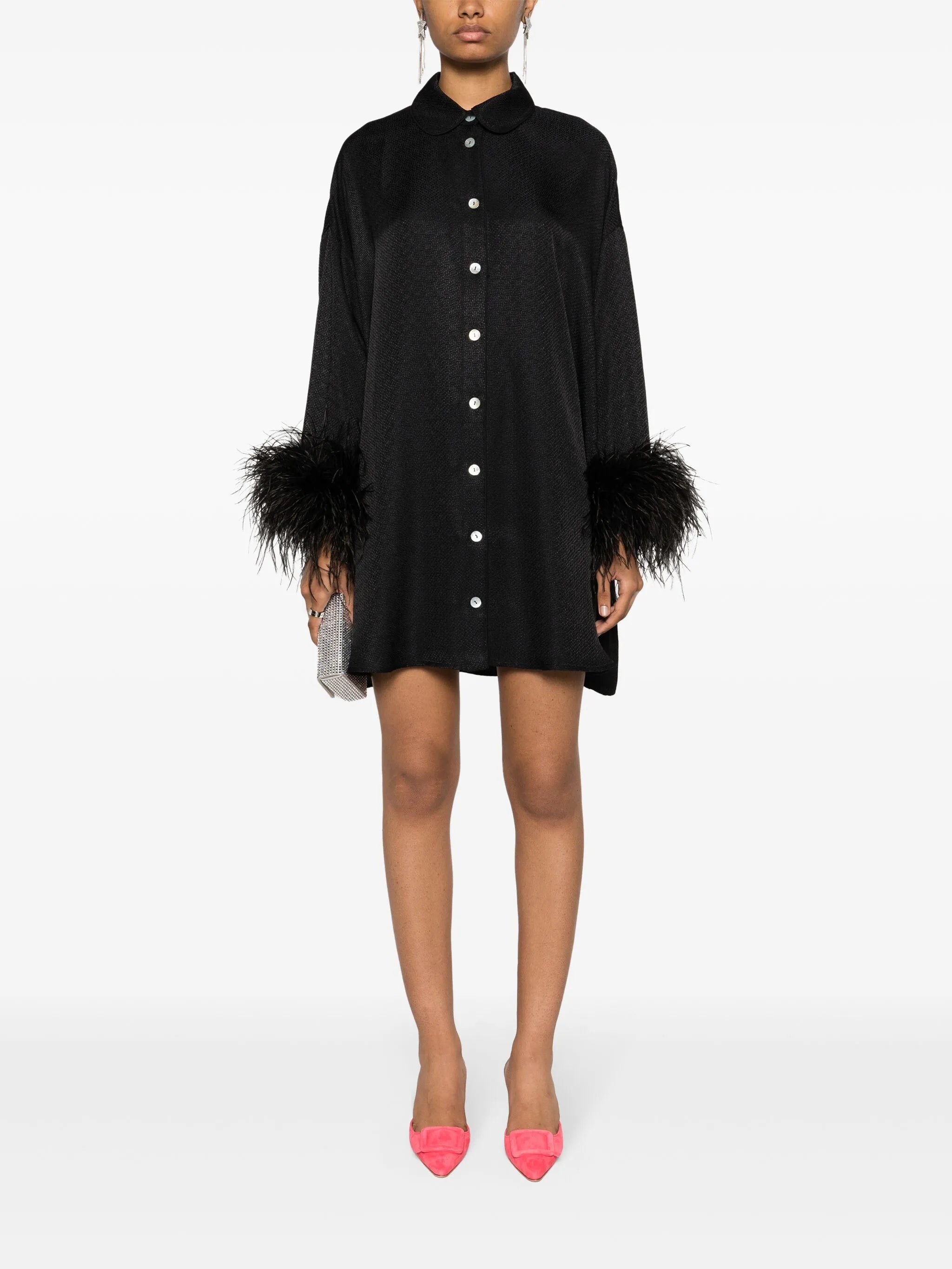 Pastelle jacquard shirt dress