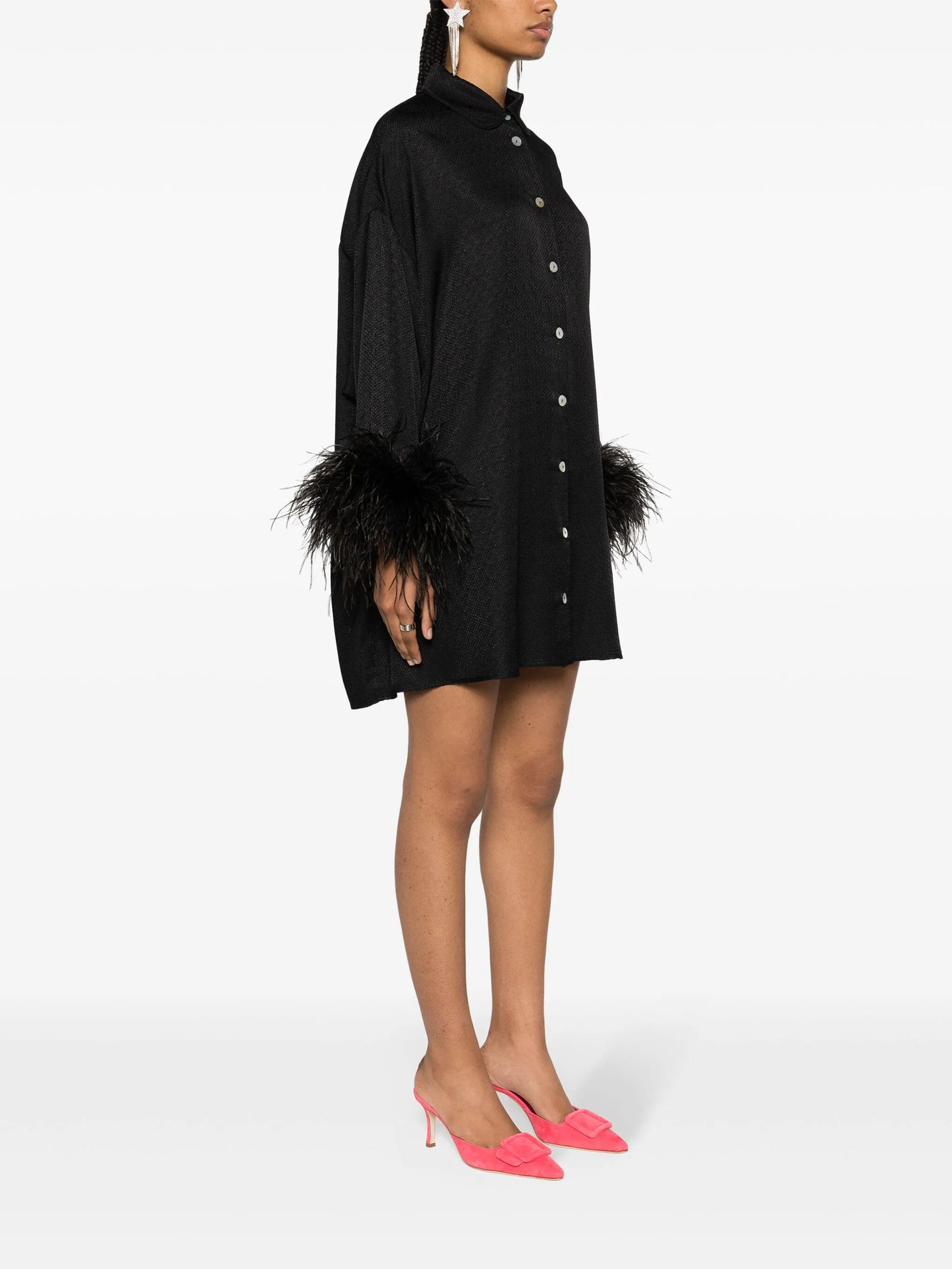 Pastelle jacquard shirt dress