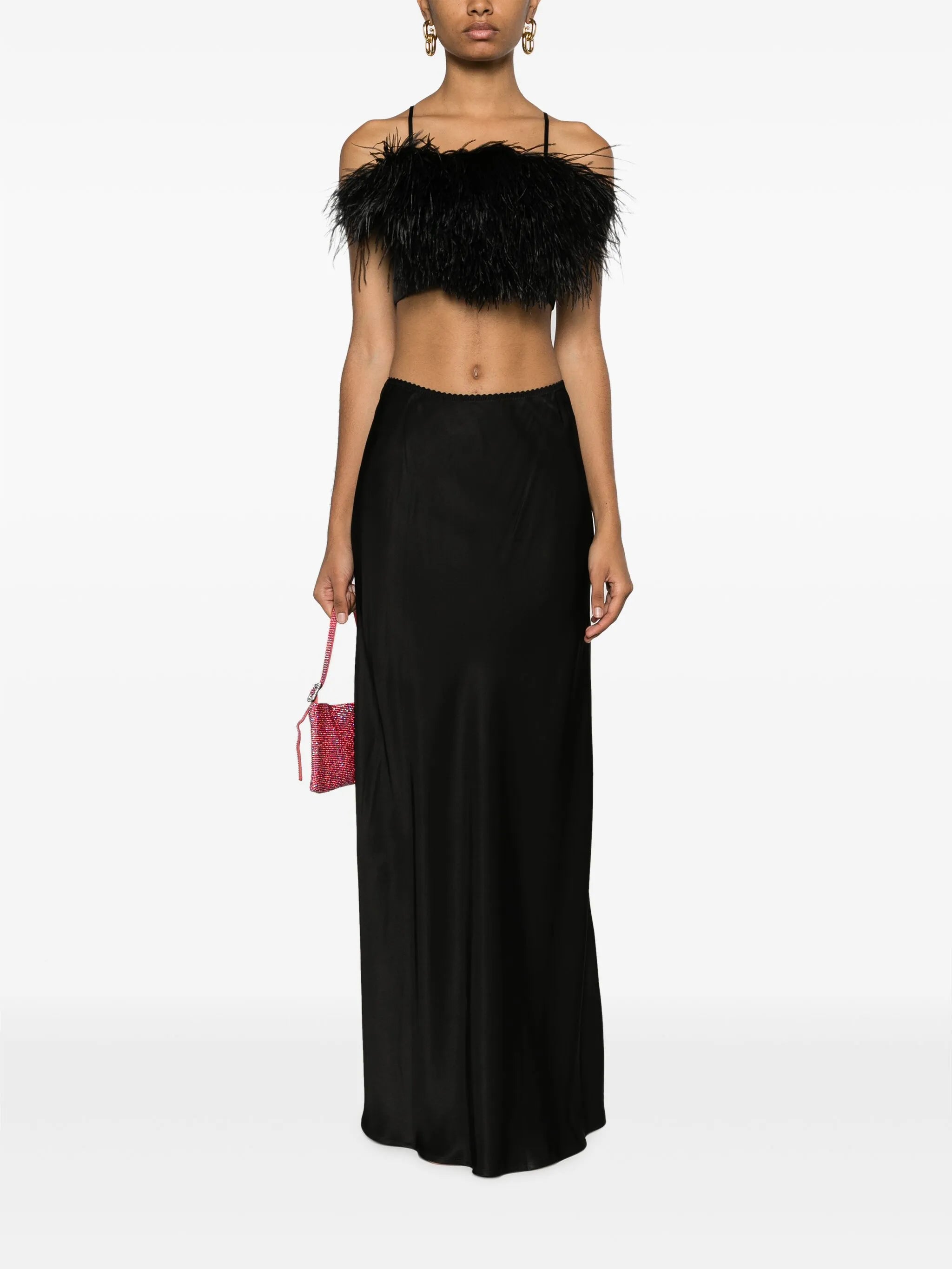 90s satin maxi skirt