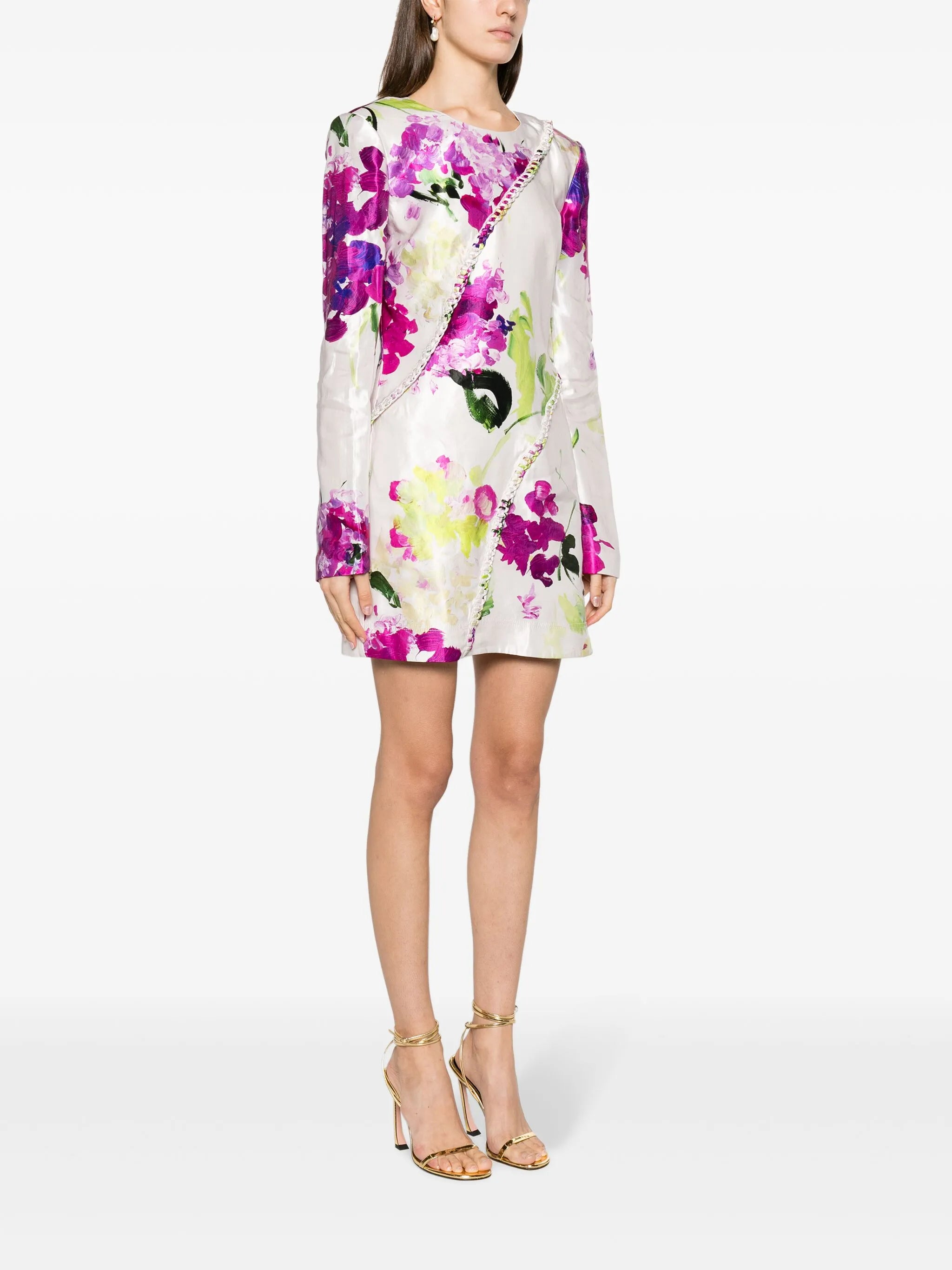 Arbour Wild Hydrangea-print minidress