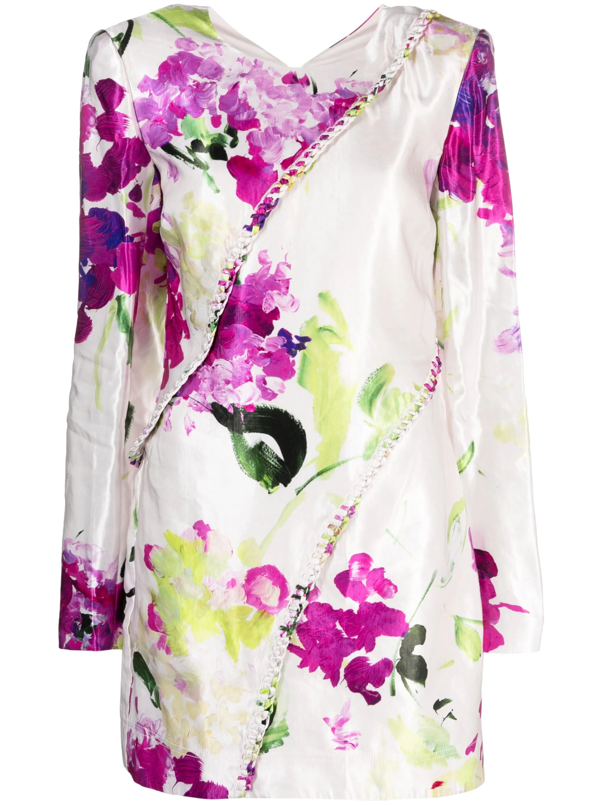 Arbour Wild Hydrangea-print minidress